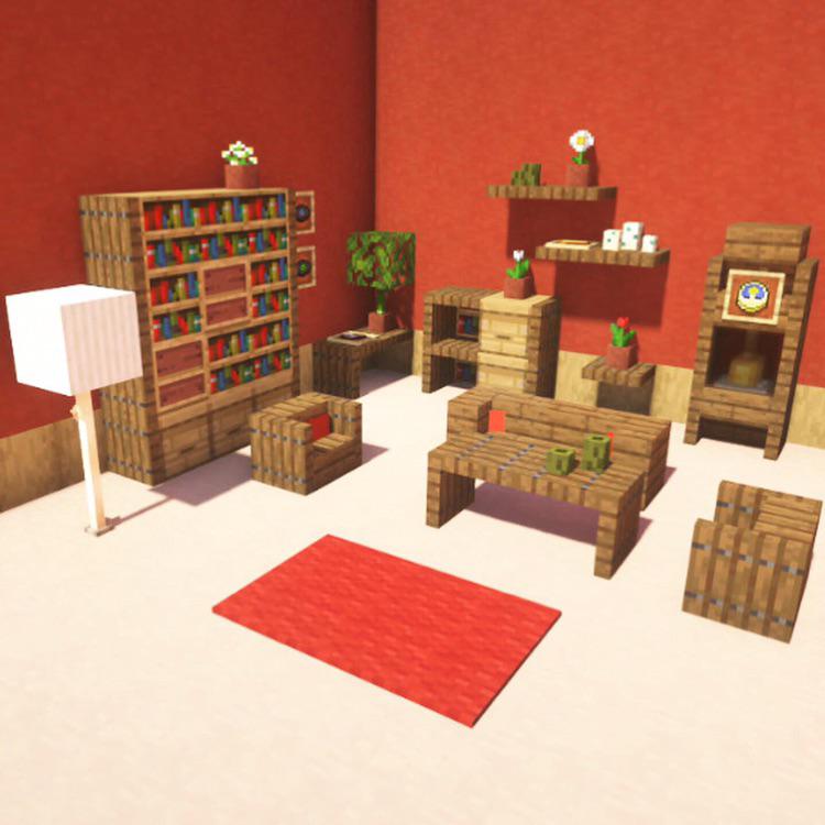 Minecraft Living Room Furniture Ideas