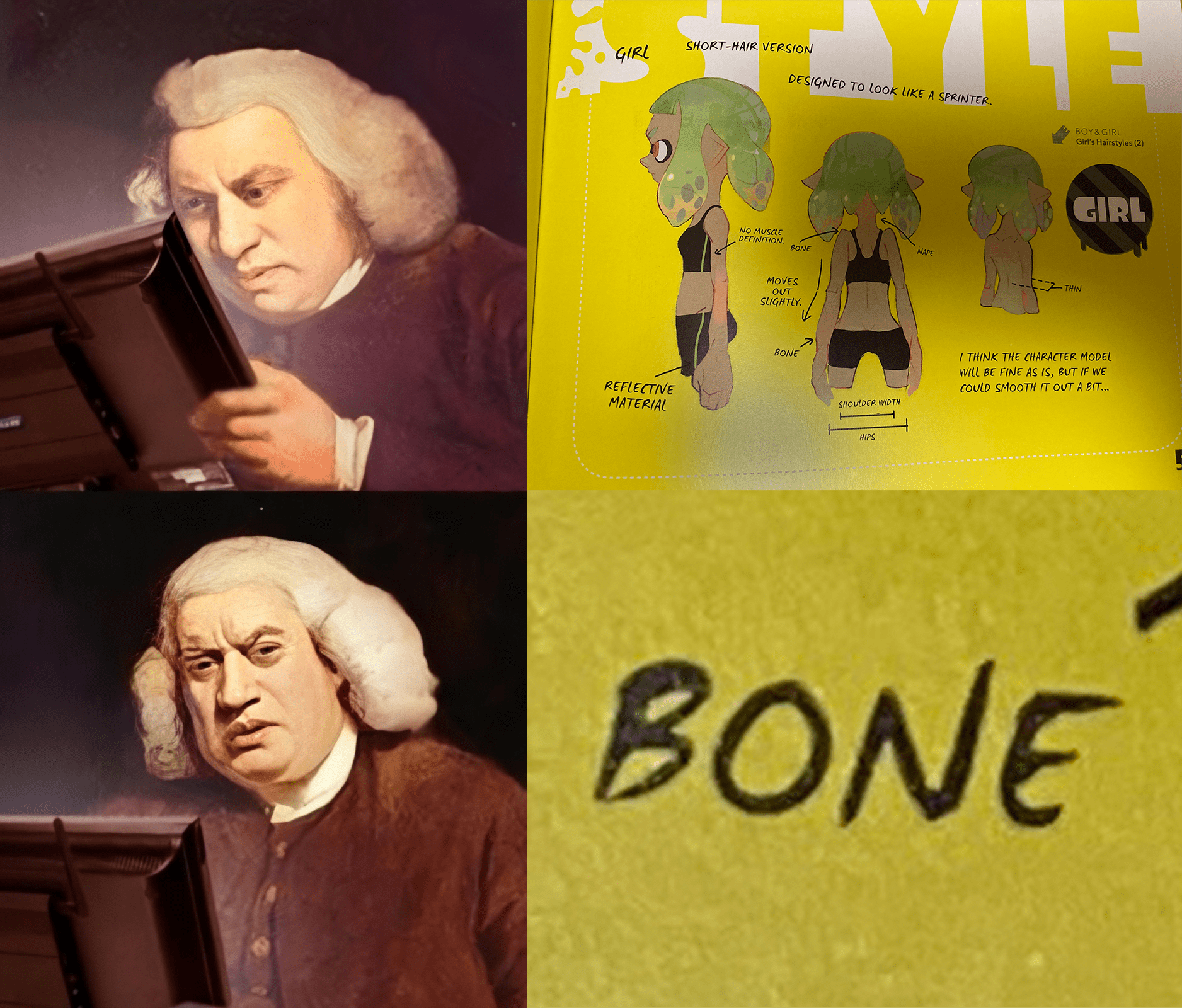 Do inklings have bones? splatoon