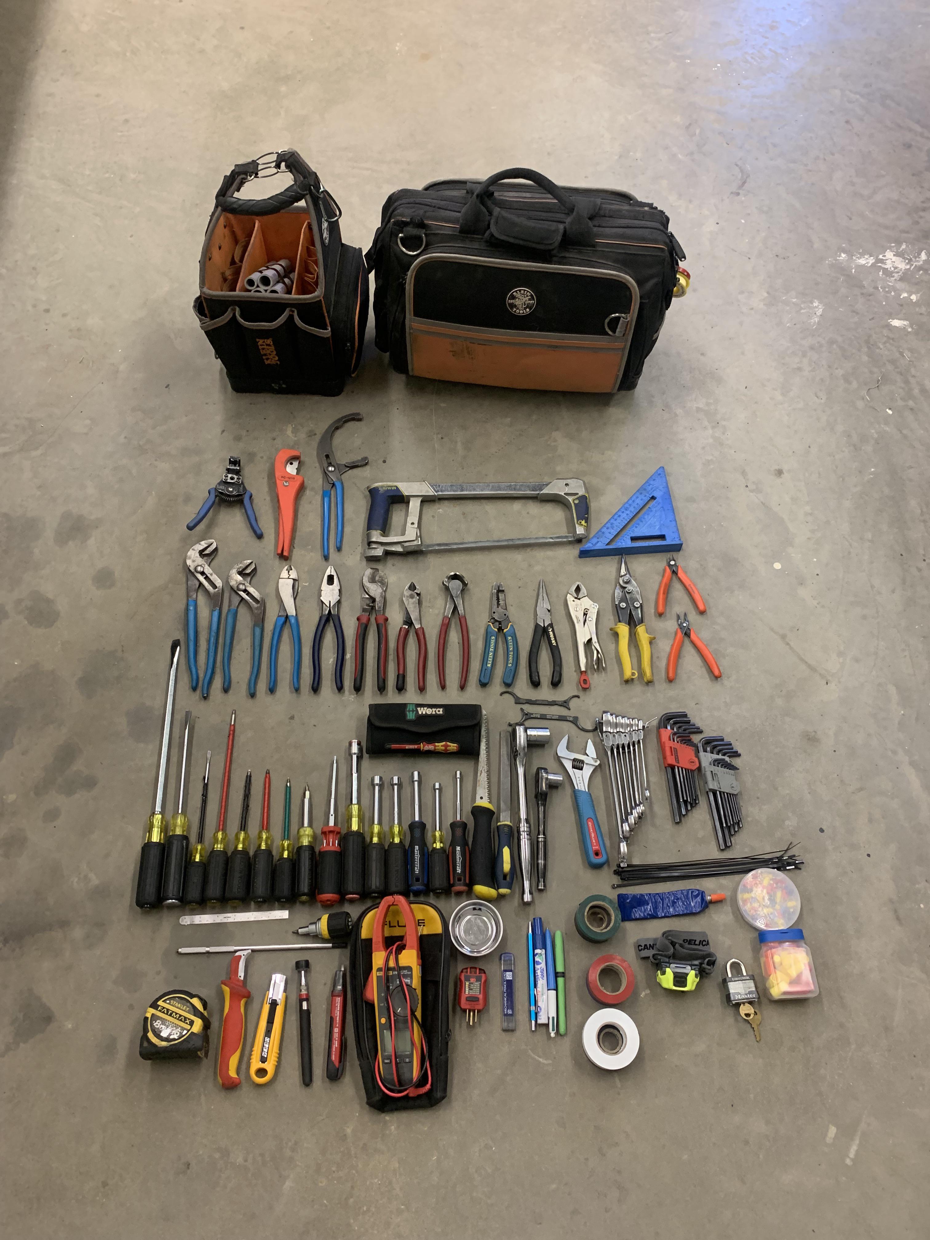 Cleaned up the hand tools Industrial maintenance r/electricians