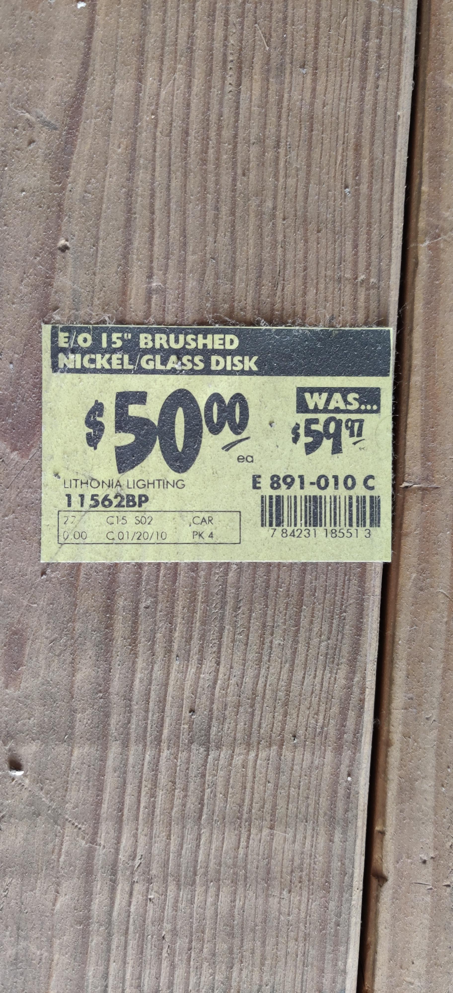 This label from Home Depot is 10 years old in January r/mildlyinteresting
