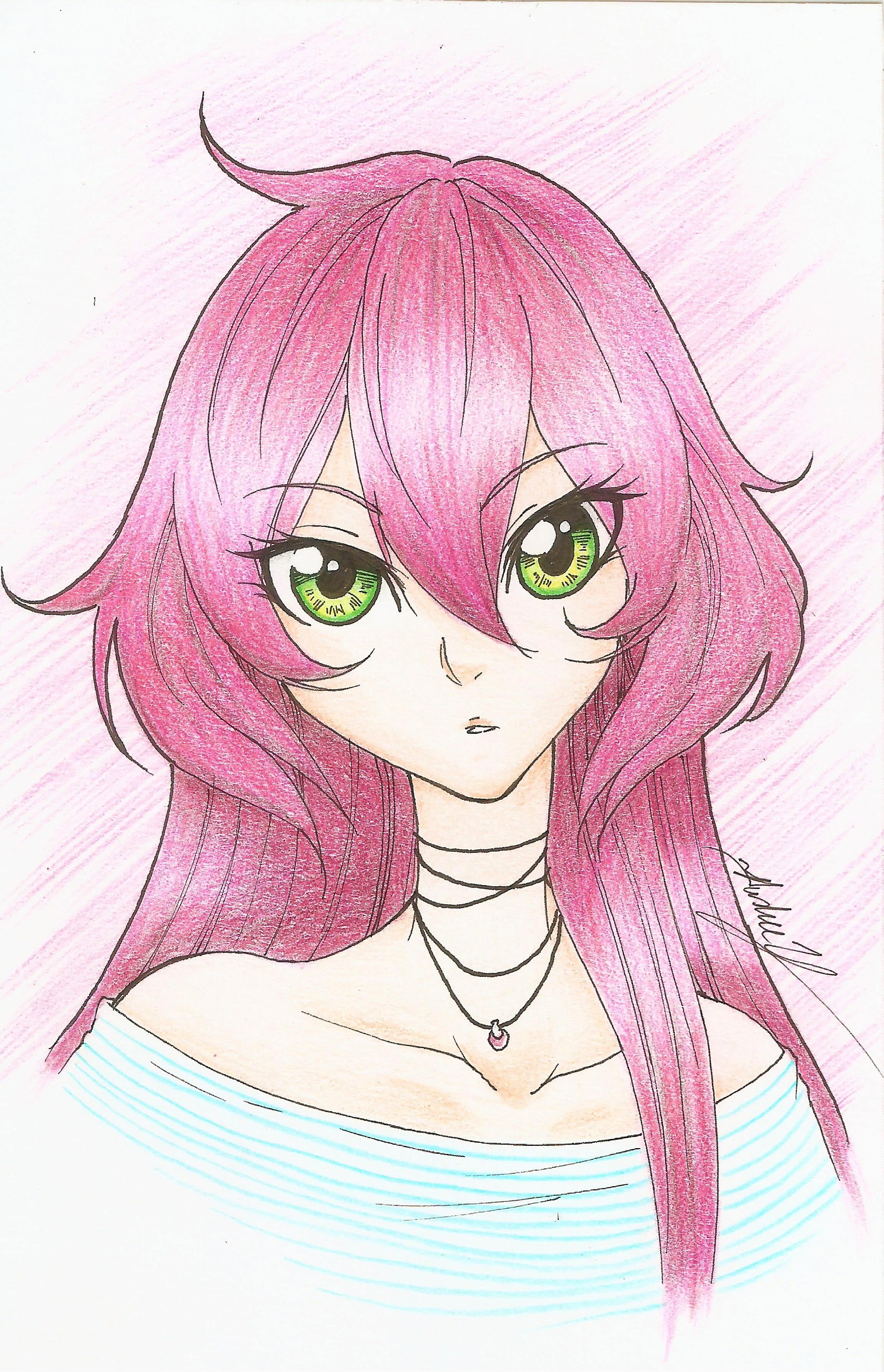 Green Hair Anime Girl Oc HQ Wallpapers