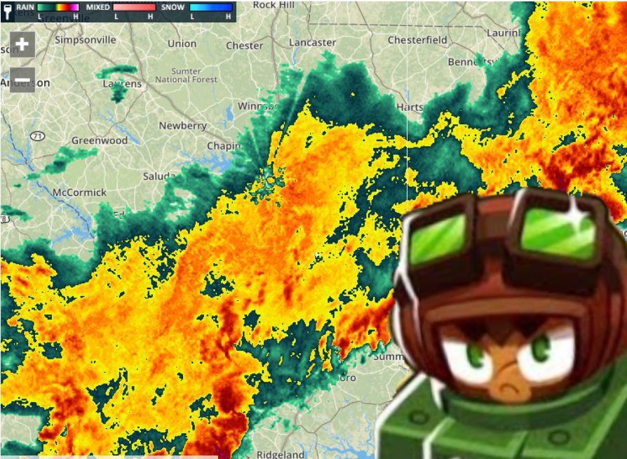 Its gonna rain hard today btd6