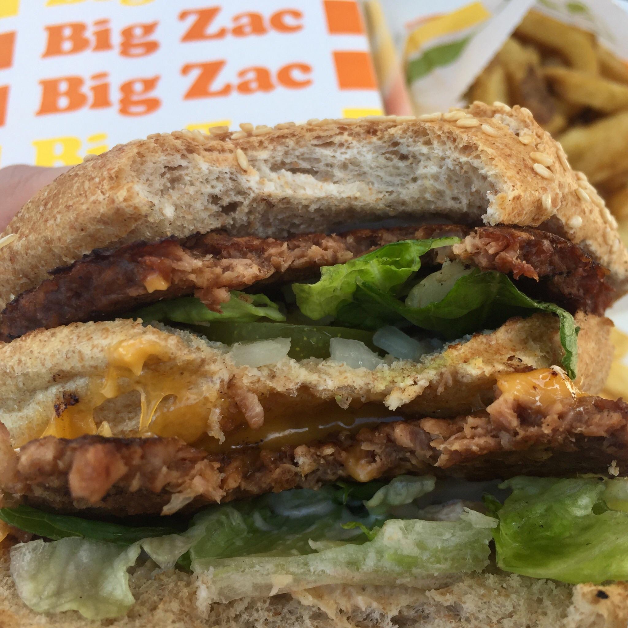 Best Vegan Burger so far! Big Zac at Plant Power Fast Food in Encinitas