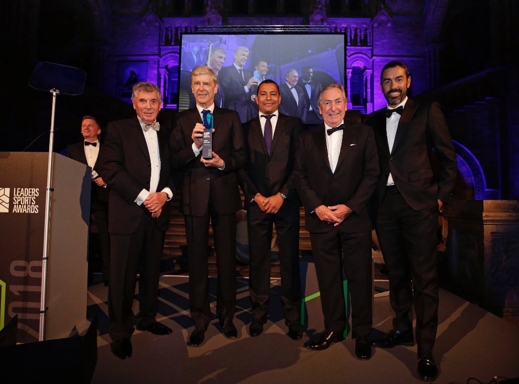 Arsene Wenger won the Lifetime Achievement award at the Leaders Sports Awards. r/Gunners