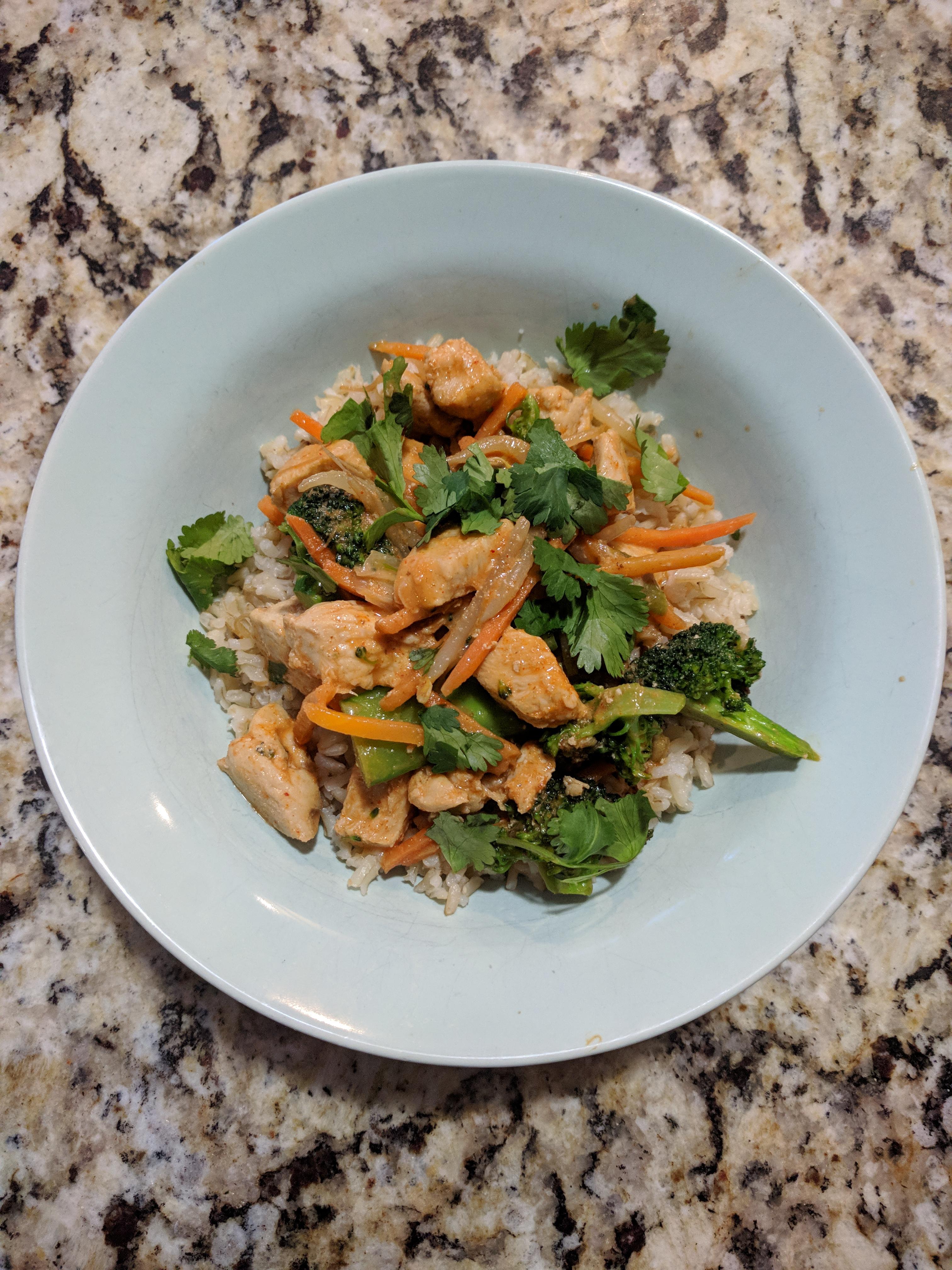 Coconut Lime Curry Chicken Stir Fry r/ketorecipes
