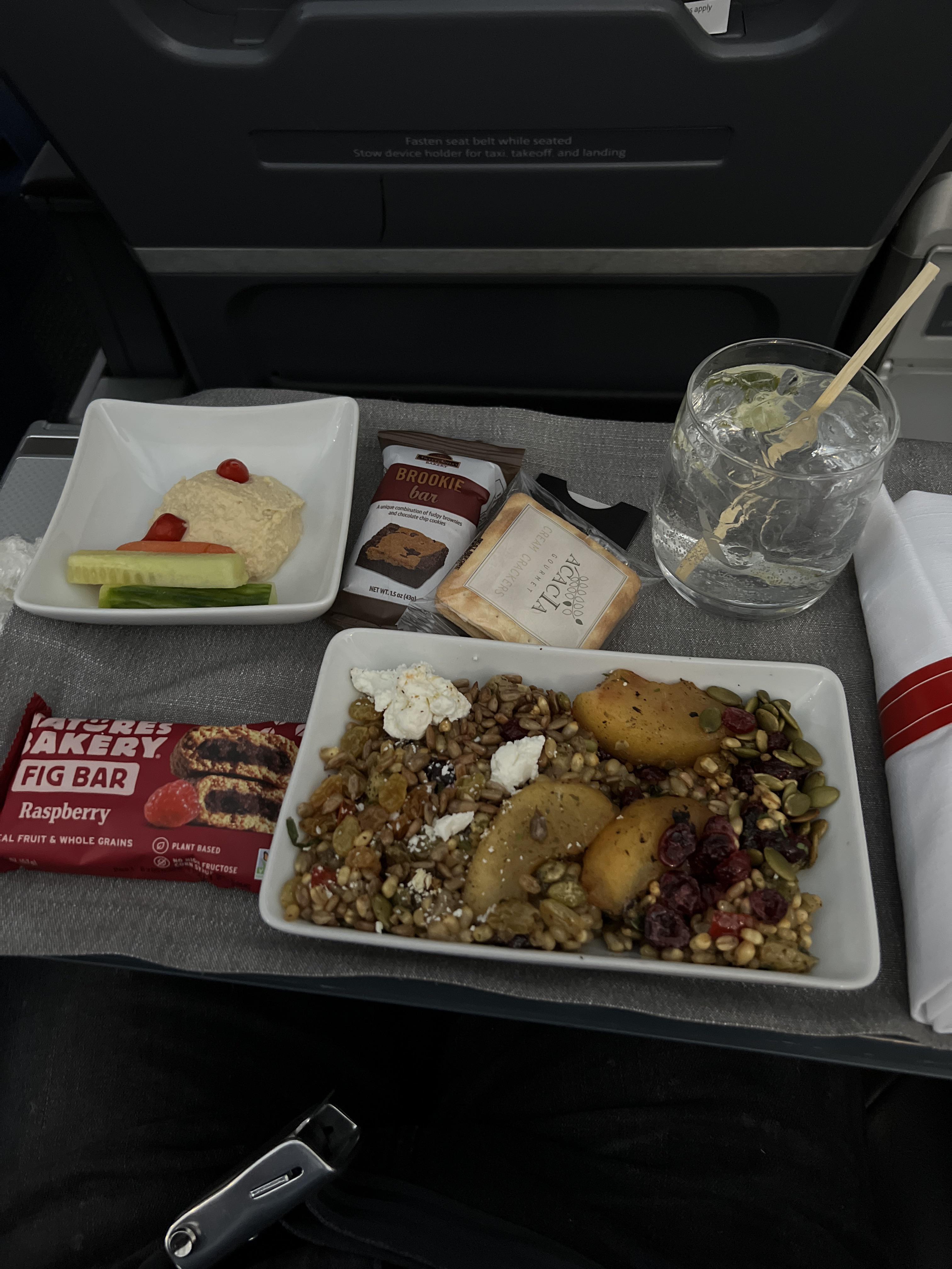American Airlines First Class Meals