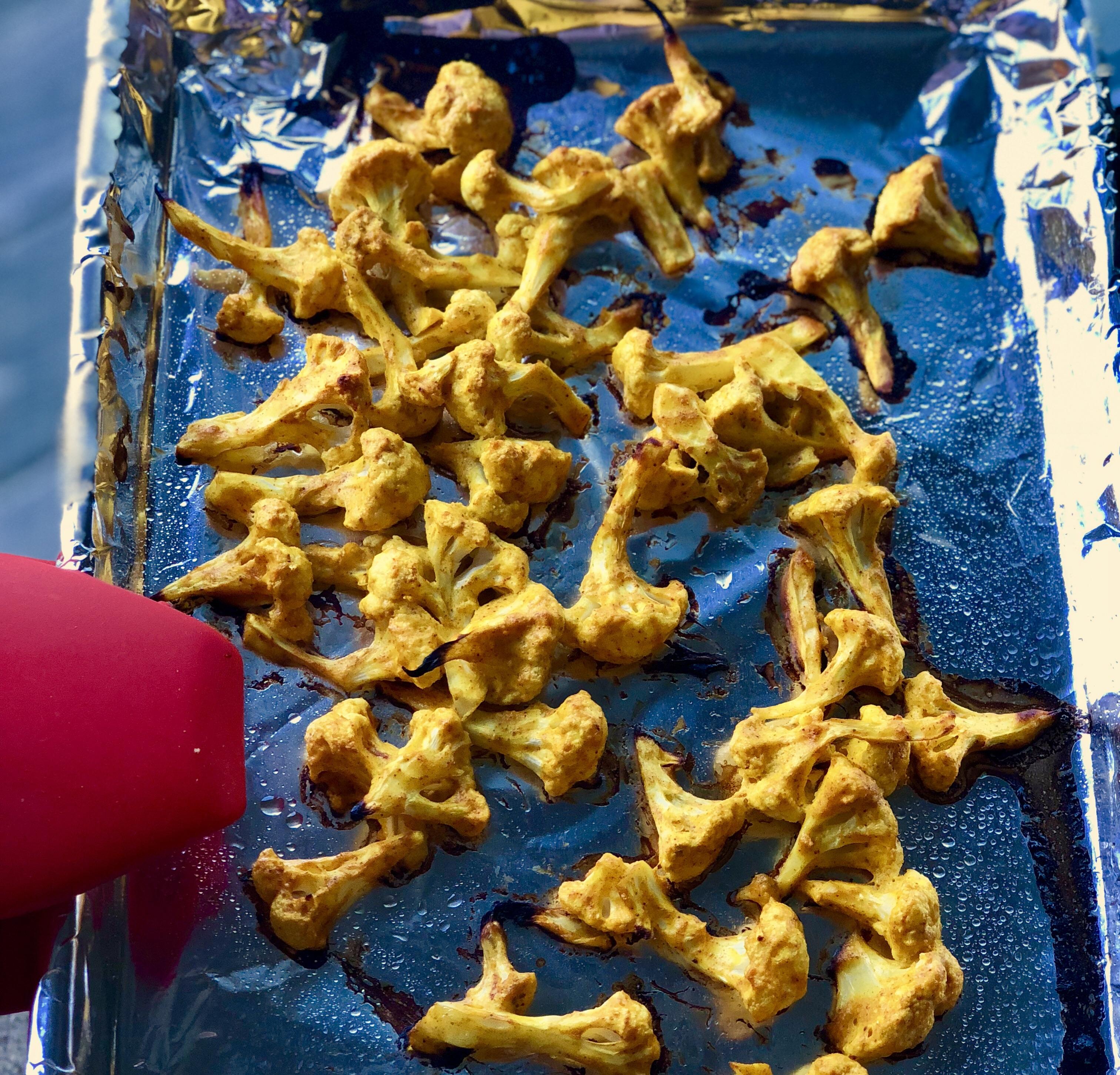 Tandoori baked cauliflower is BOMB [211 calories] r/1200isplenty