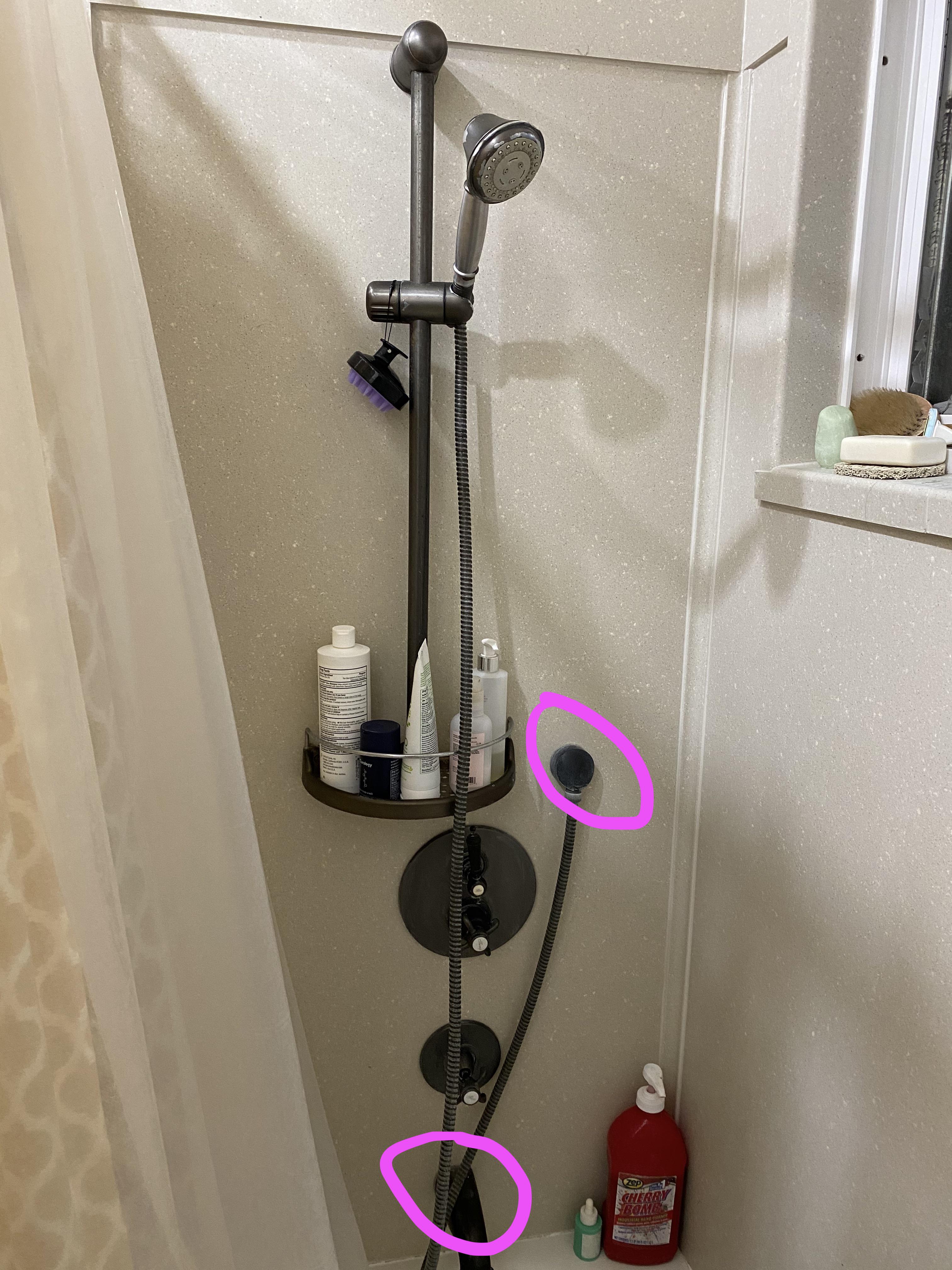 Bathtub doesn't have high showerhead faucet (handheld shower is acting