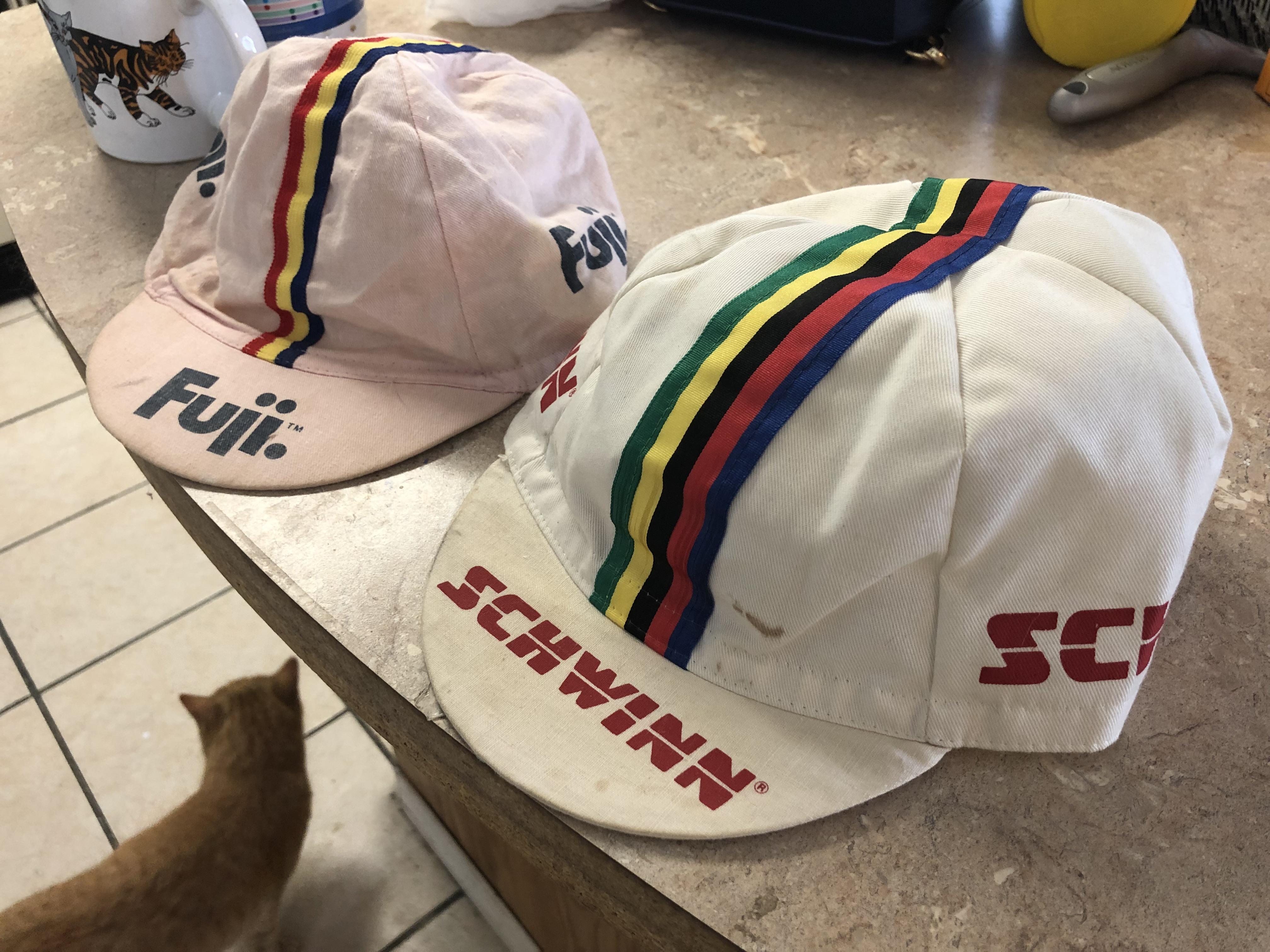 These vintage cycling hats I got for 1 each r/ThriftStoreHauls