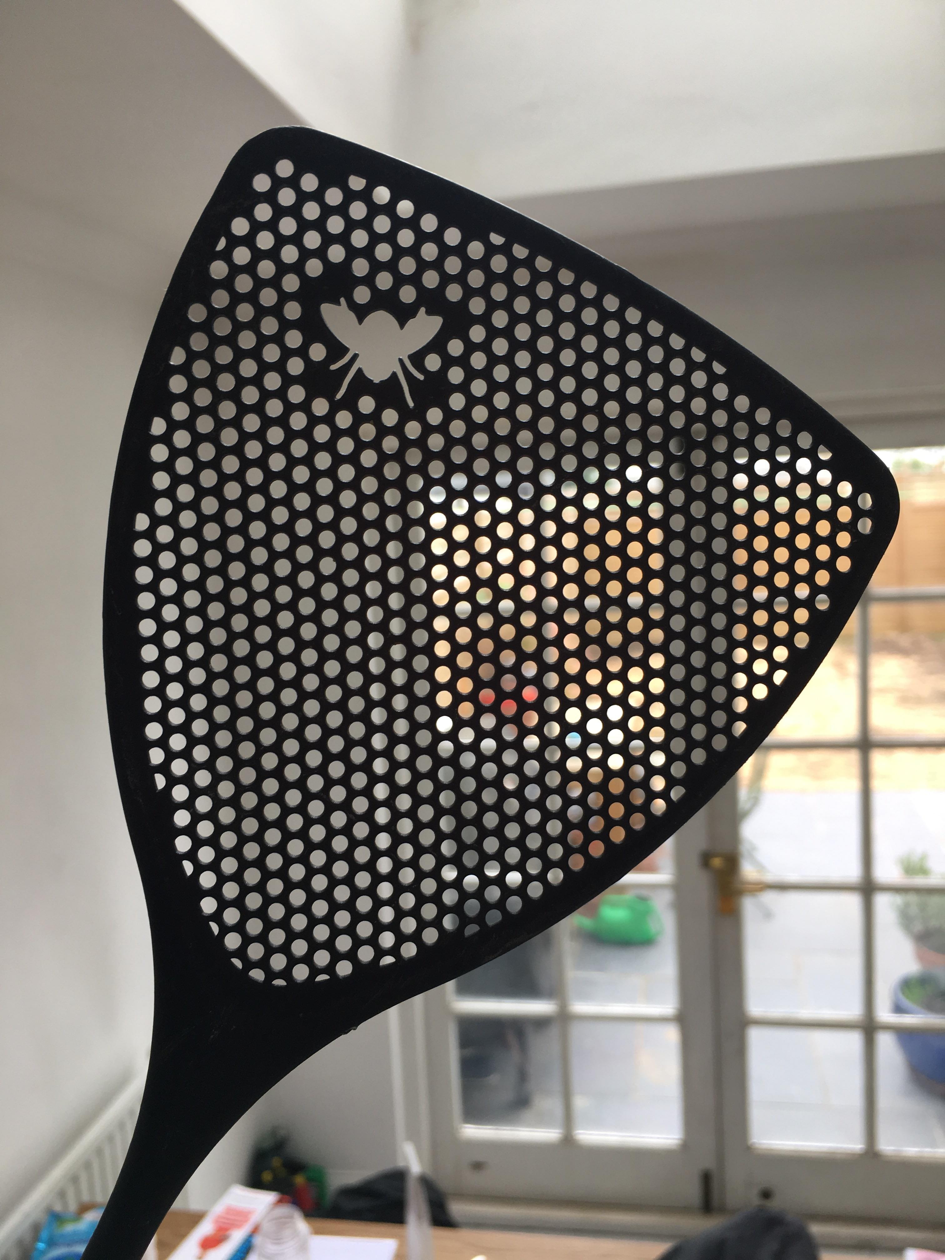 This fly swatter is useless unless there is a wall nearby because the
