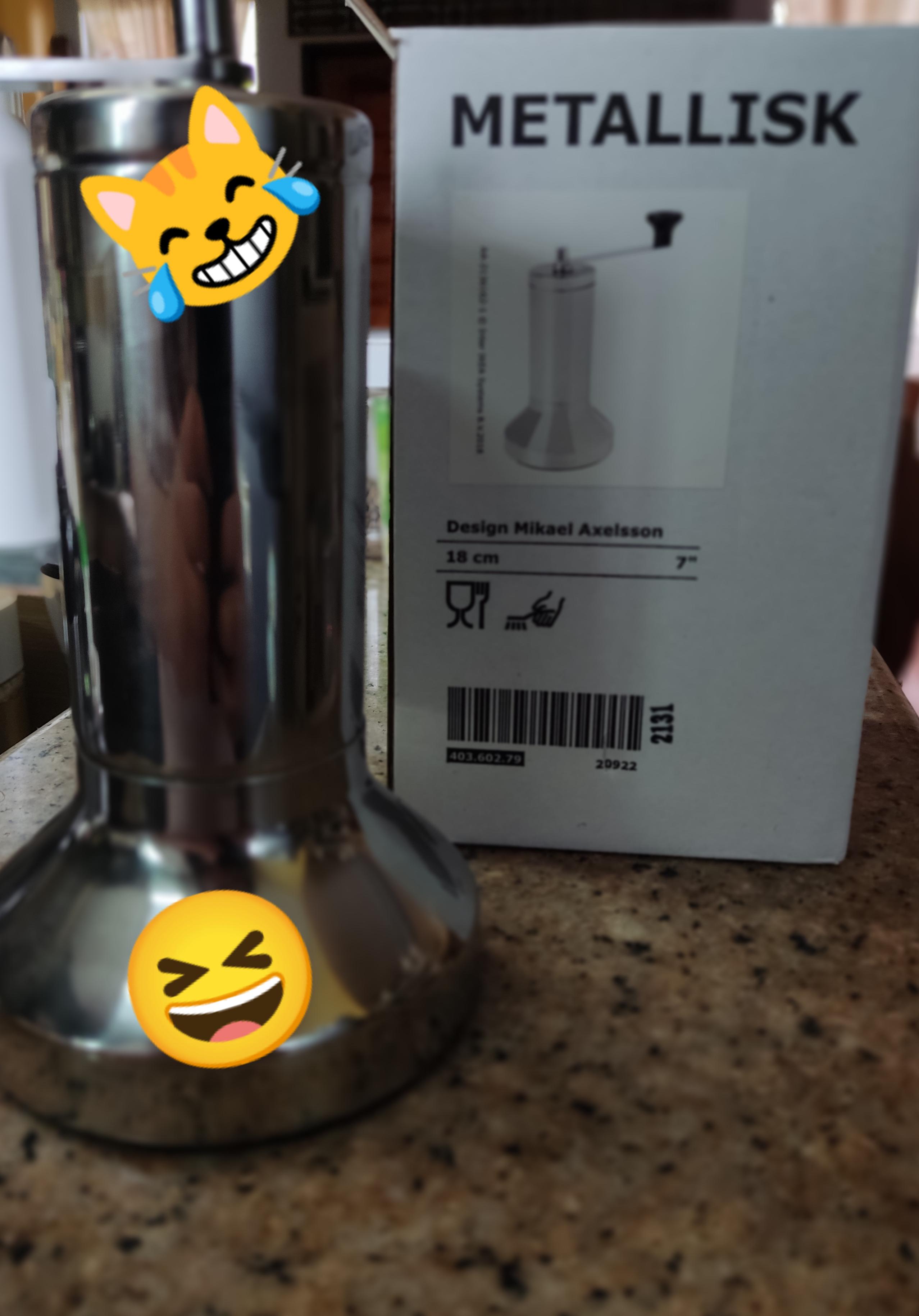 Got an Ikea Metallisk grinder as pasalubong! very shiny and reflective