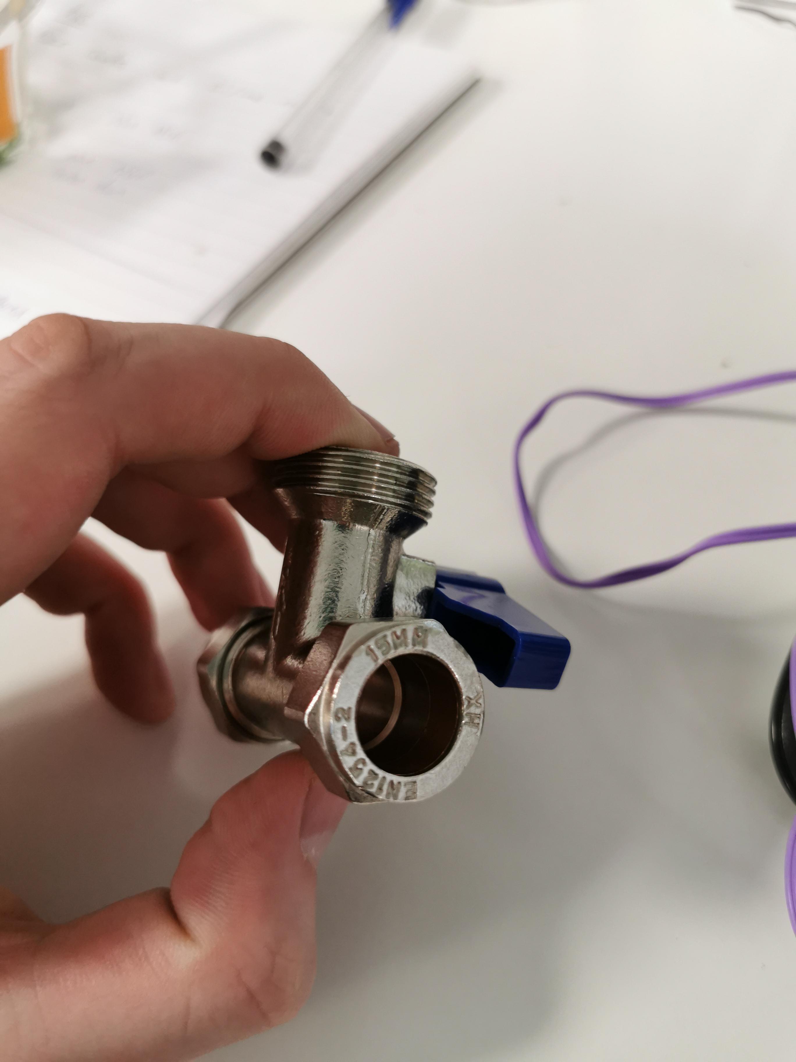 15x15x3/4 tee to go in copper pipes. How much pipe do I cut away