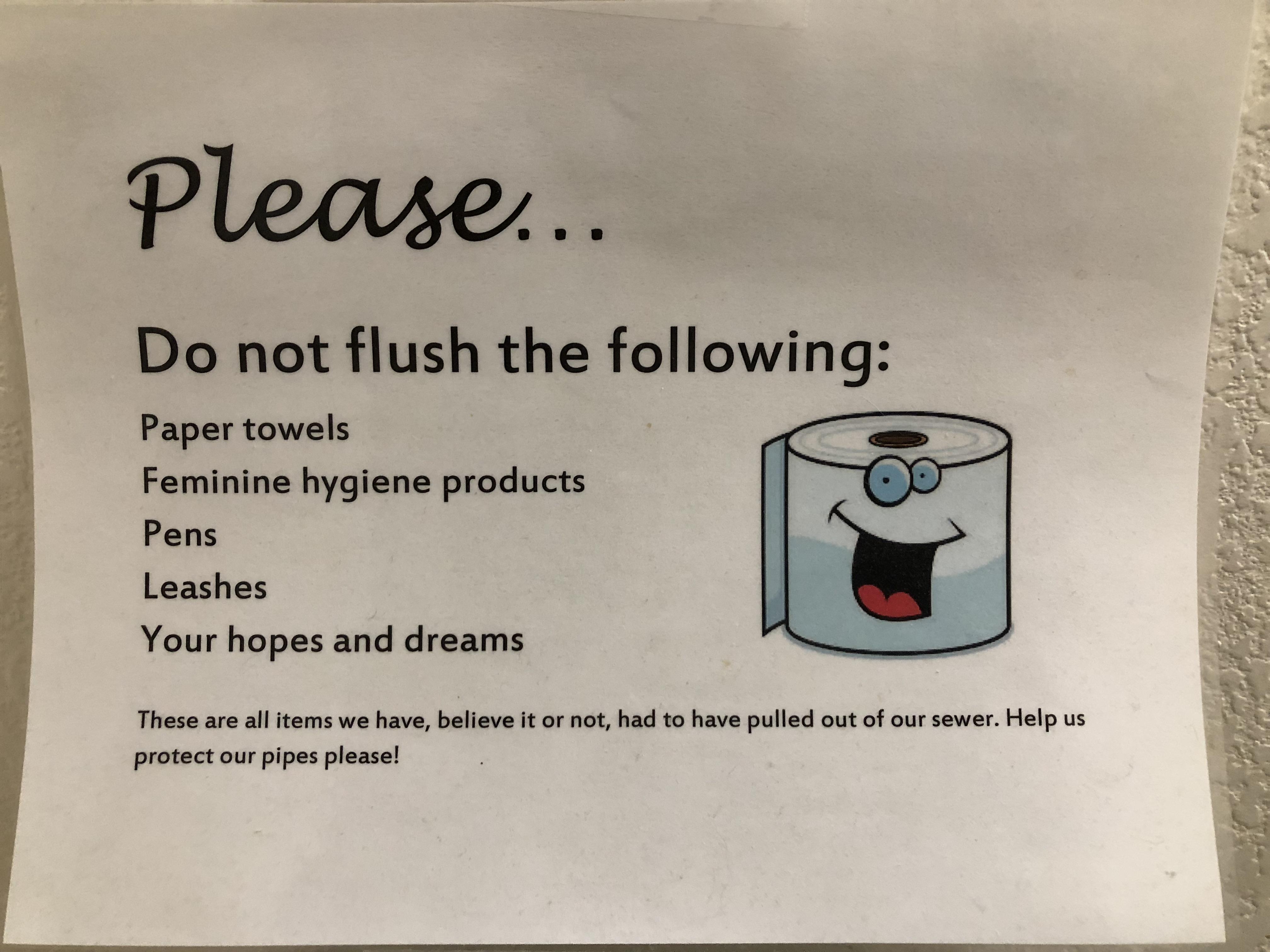 The sign in our employee bathroom r/funny