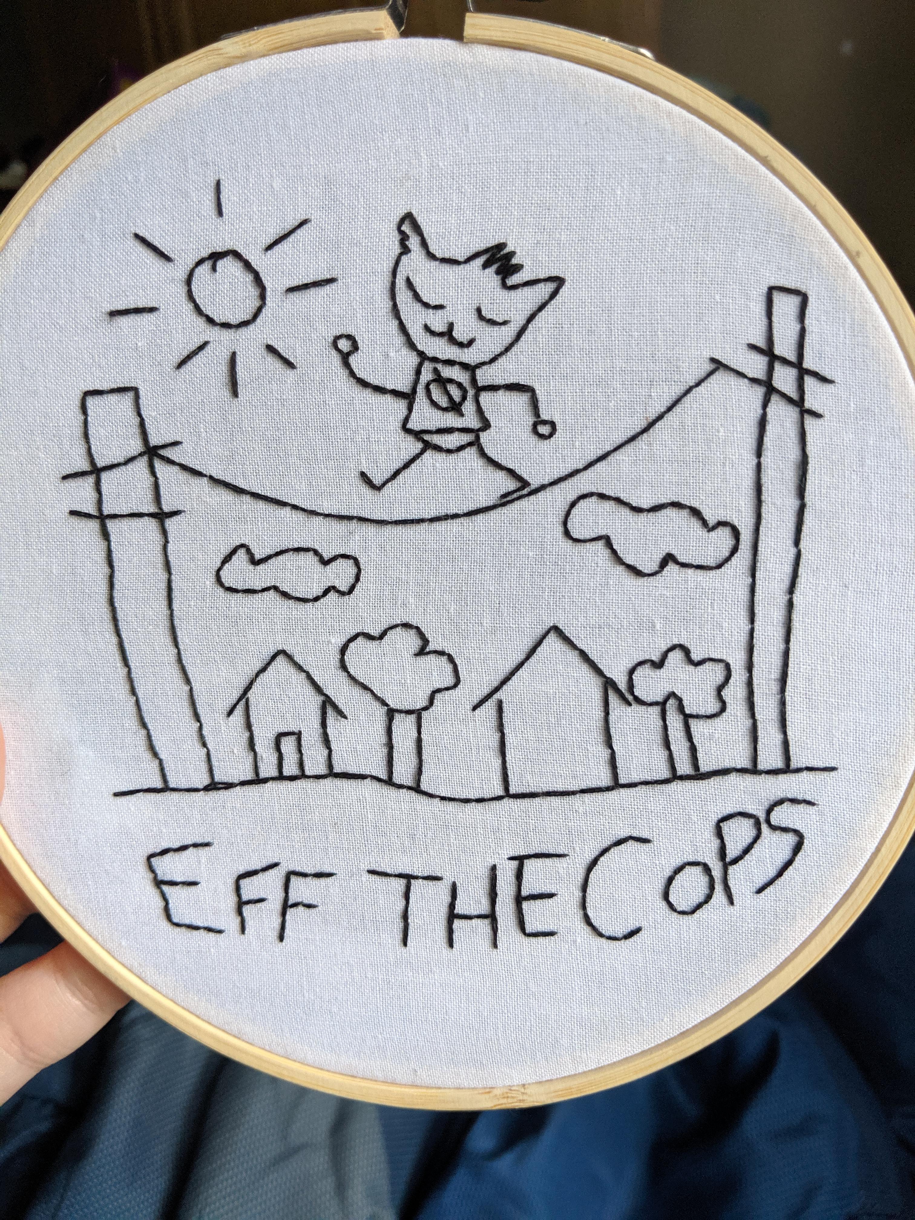 [Xposted from r/embroidery] Night in the Woods is my favorite game and