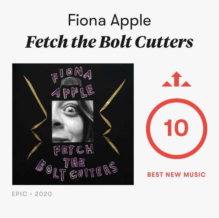 Pitchfork has given the new Fiona Apple album a solid 10, the site’s