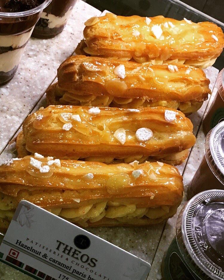 [I ATE] Hazelnut Caramel Paris Eclair... It's filled with Caramel cream