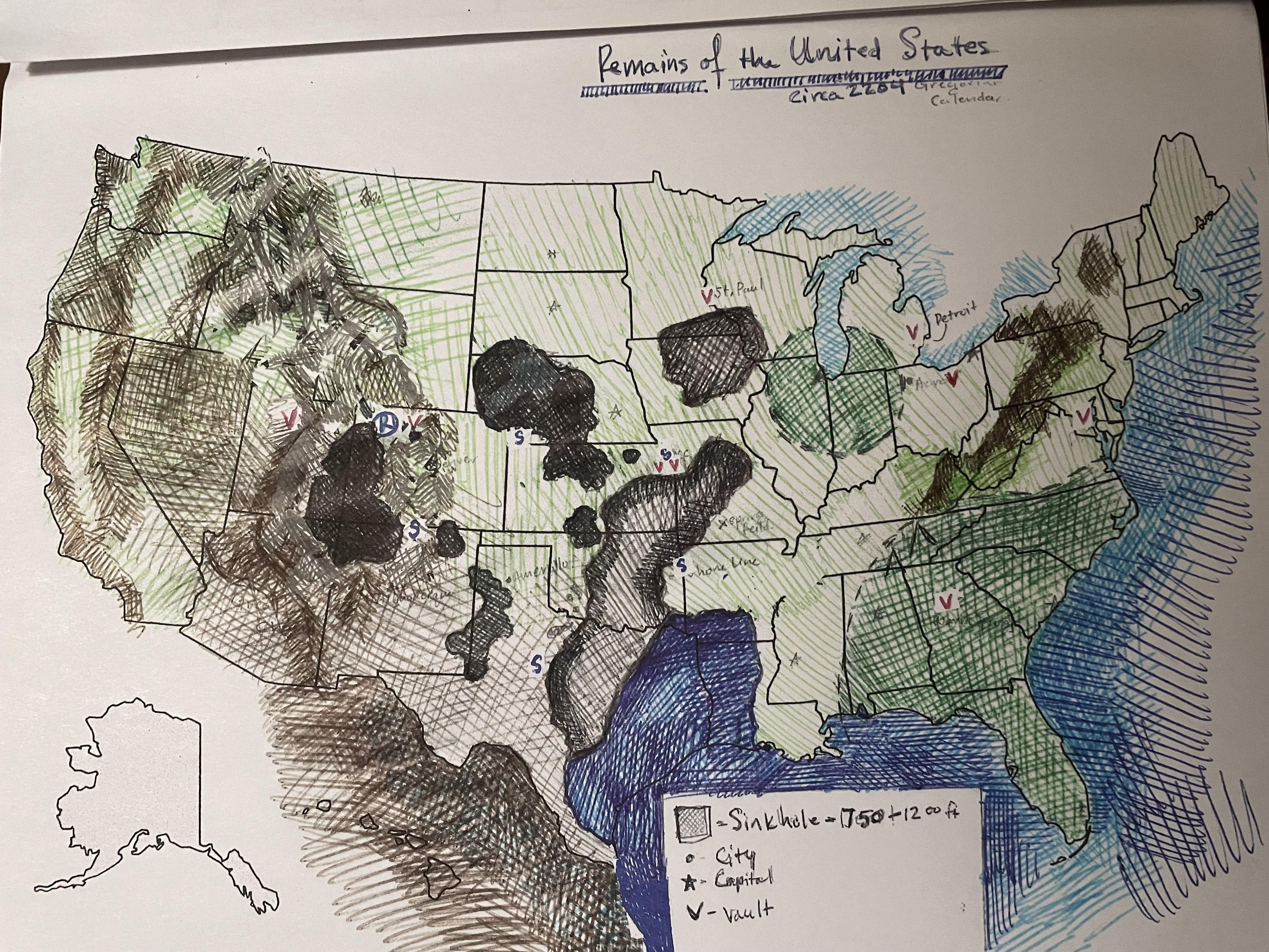Cave Systems Of America Map What remains of the United States after a slow decline. Excessive