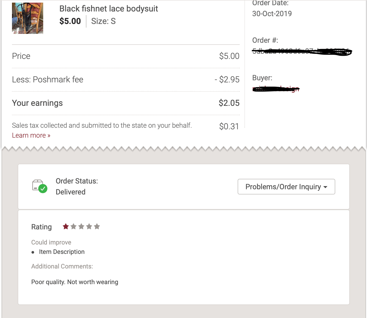 Does Poshmark make it clear to buyers that when they rate, they are
