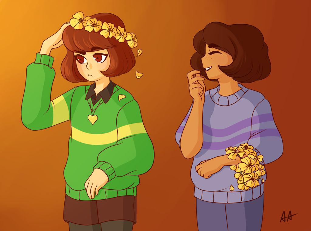 Flower crowns r/ChariskUndertale
