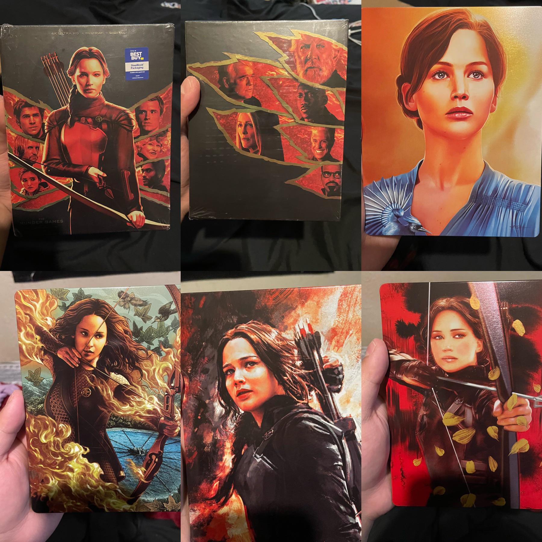 The Hunger Games Movies Best Buy 4K Steelbook set. r/Bluray