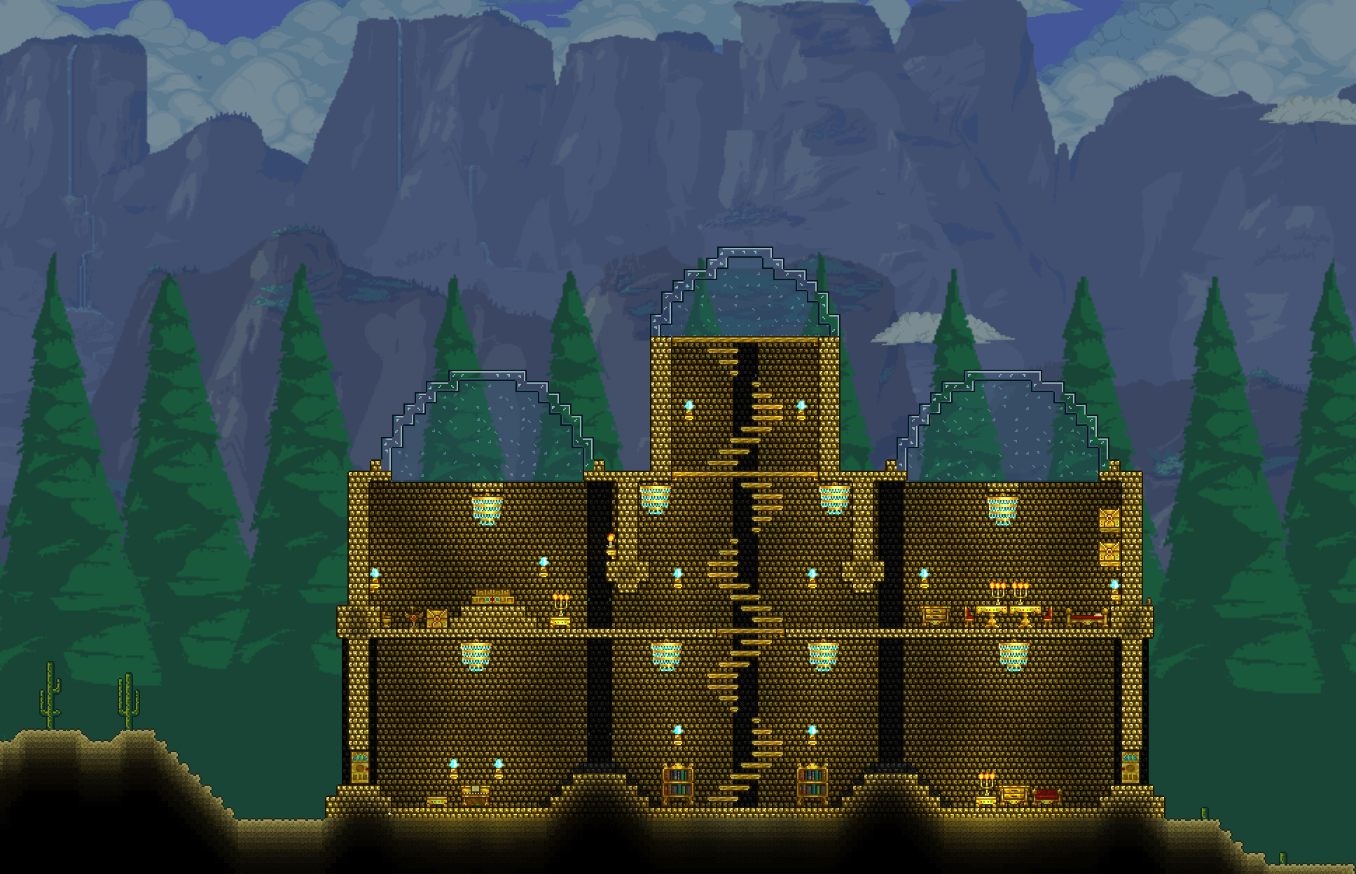 Golden mansion r/Terraria