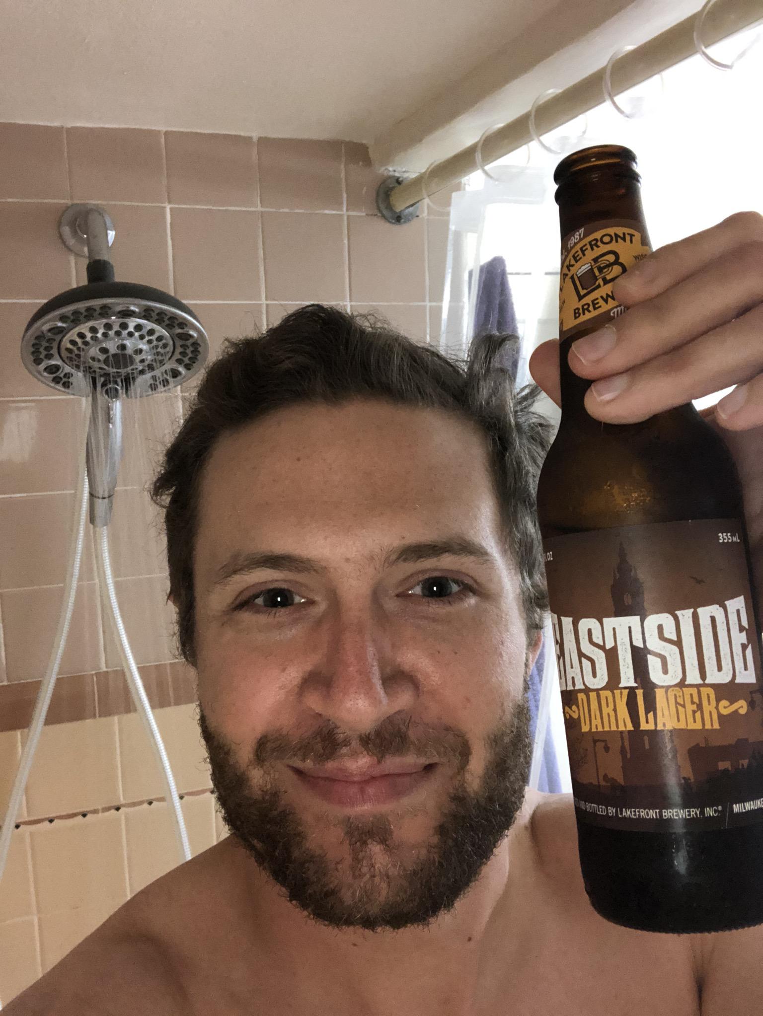 After a day of working out and garage painting this felt welldeserved