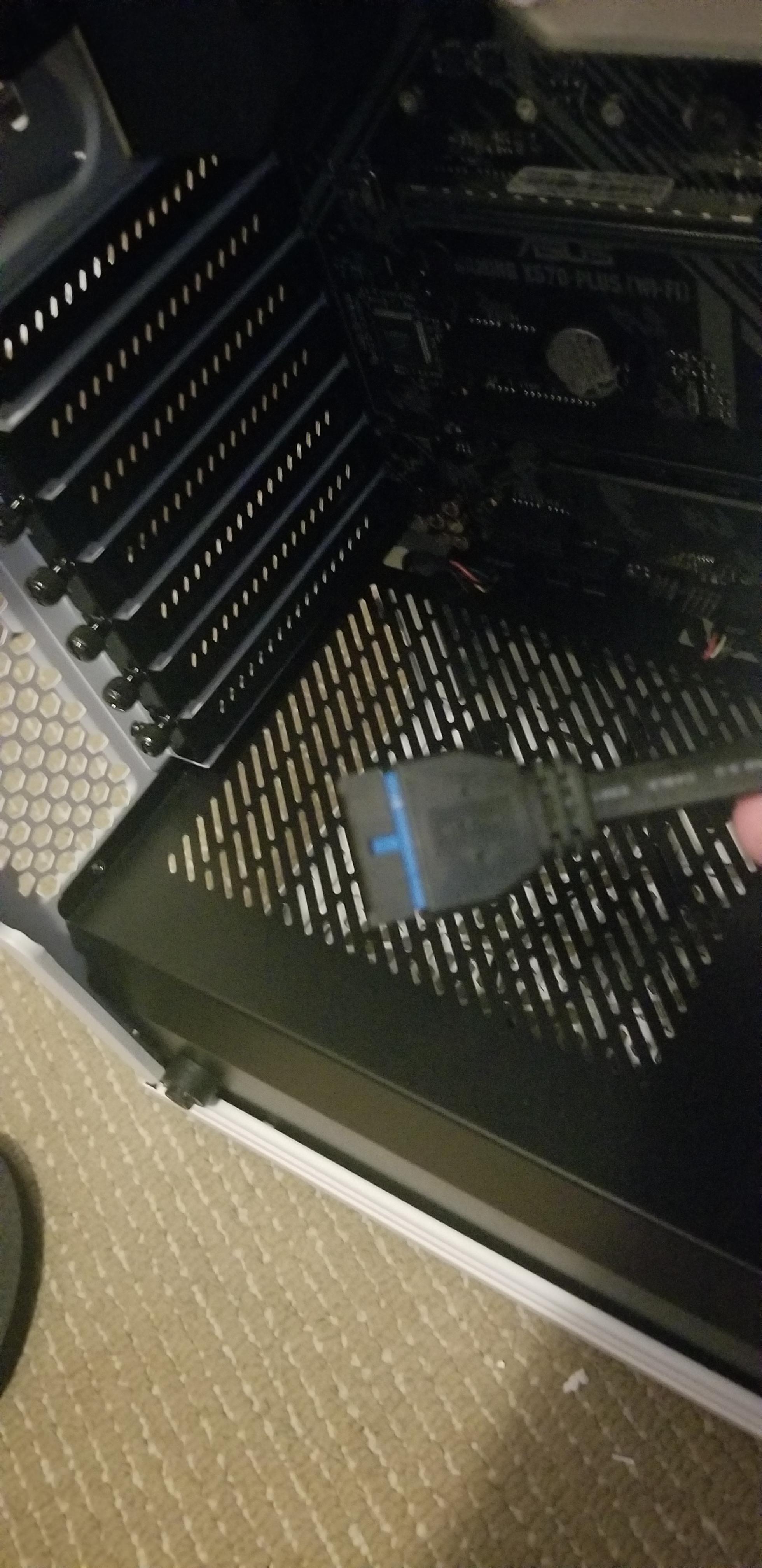 So the plastic piece for the usb 3.0 came off the motherboard with the