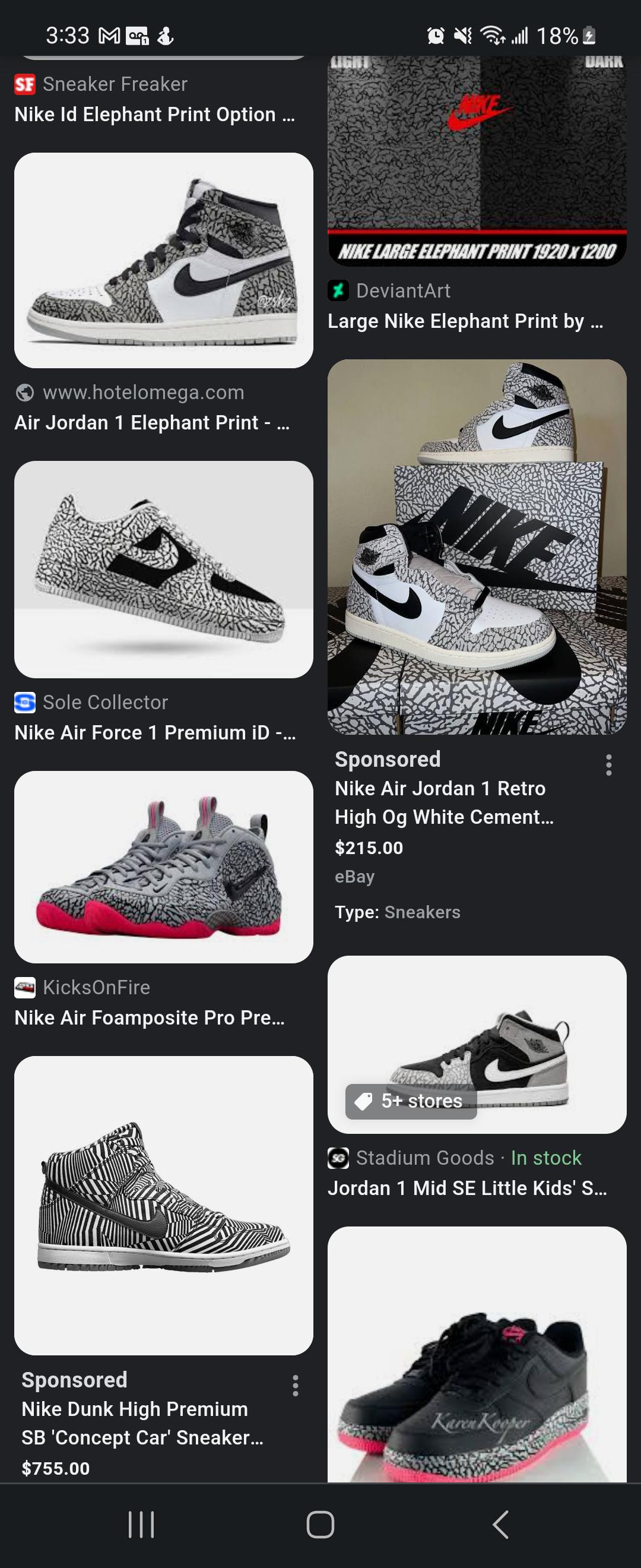 The elephant print doesn't belong on any shoe, other than a 3. It just