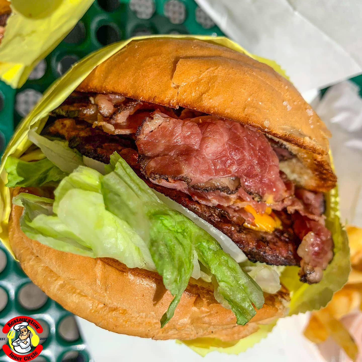 This is our favorite Pastrami Burger from Olympus Burgers. Have you had this "Utah Burger" yet