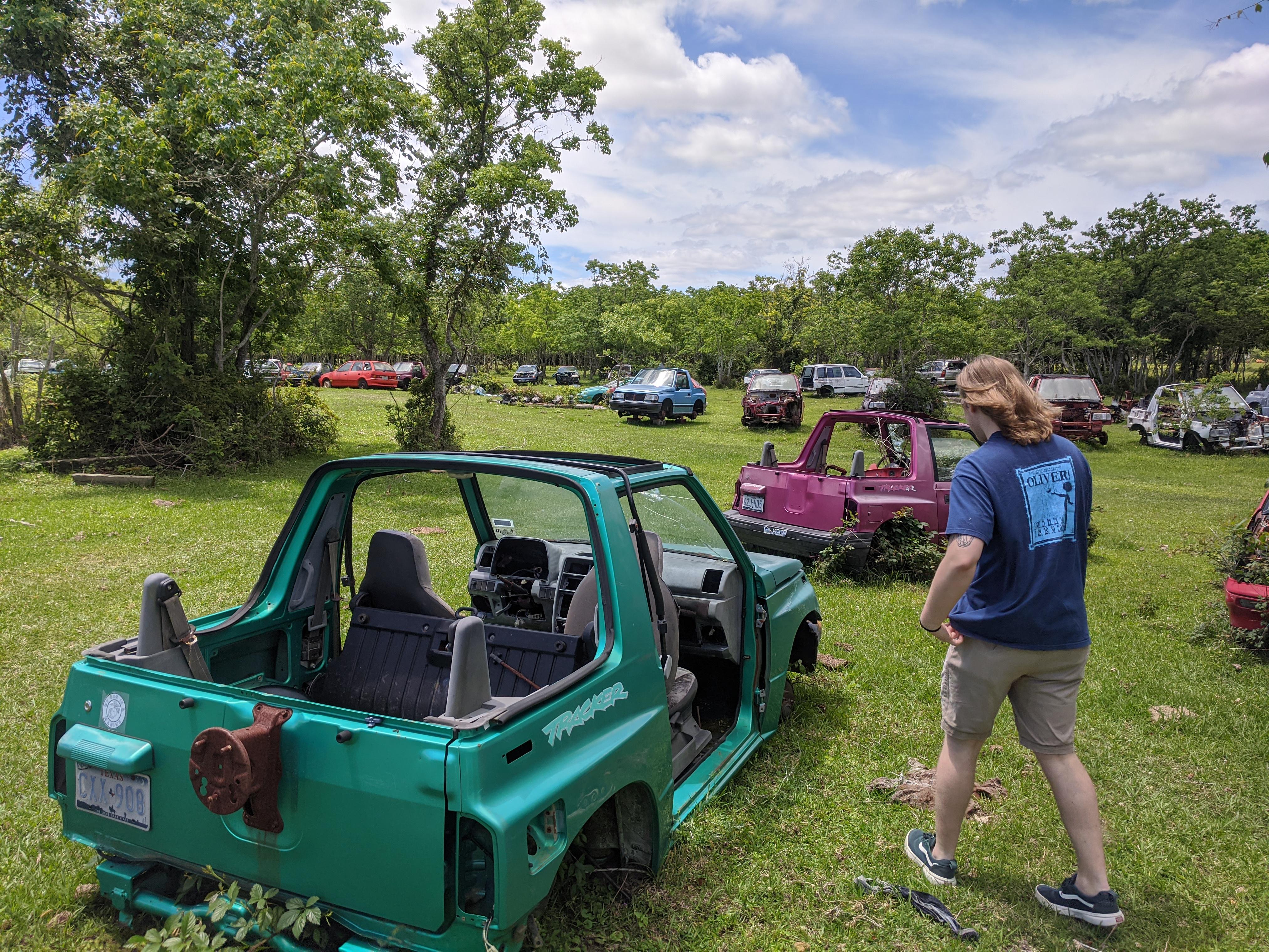 Salvage yard in Texas with over 70 Geo's. I was in heaven. r/geotracker