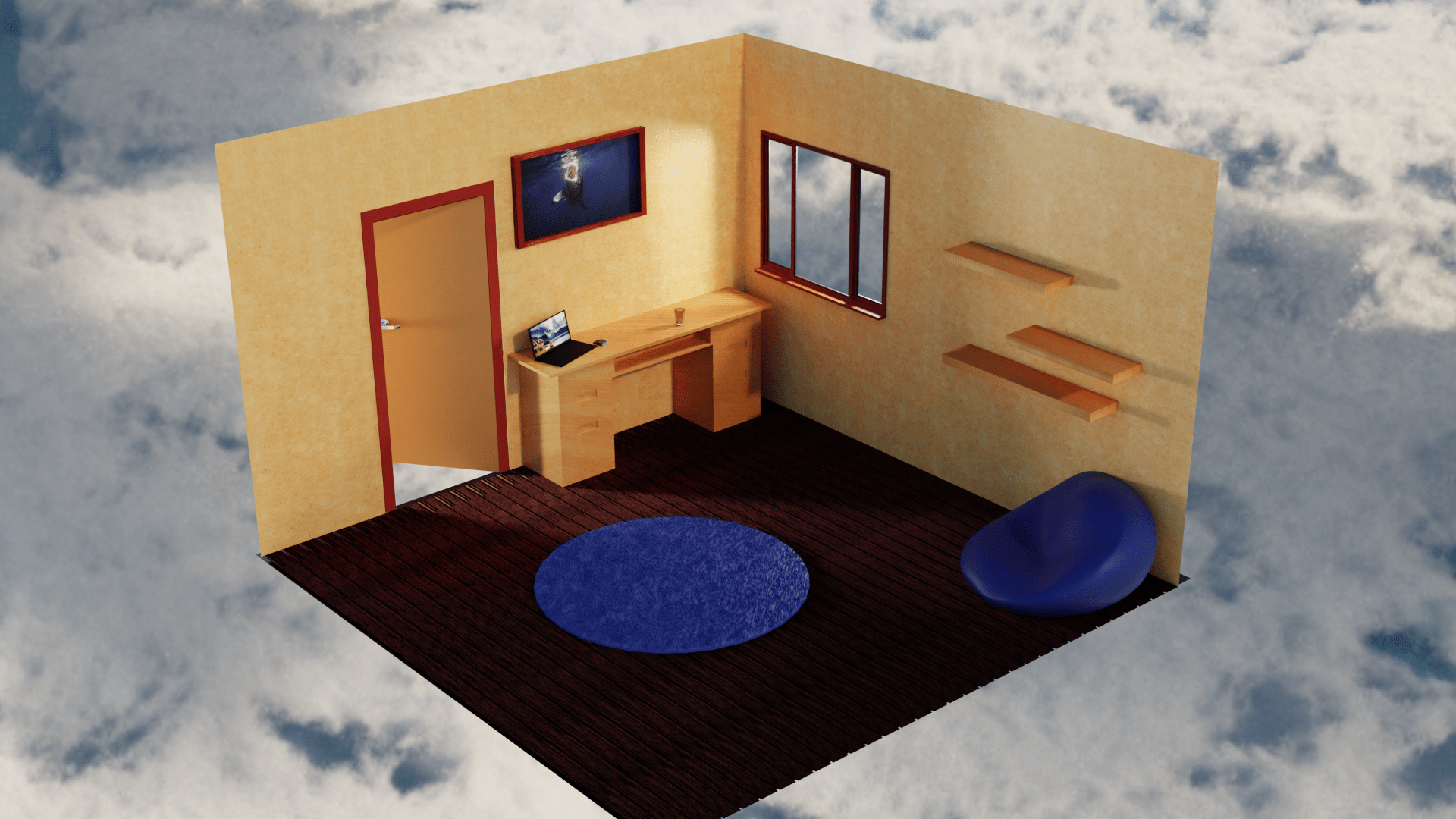 Isometric Scene. it needs more details and I need to fix a