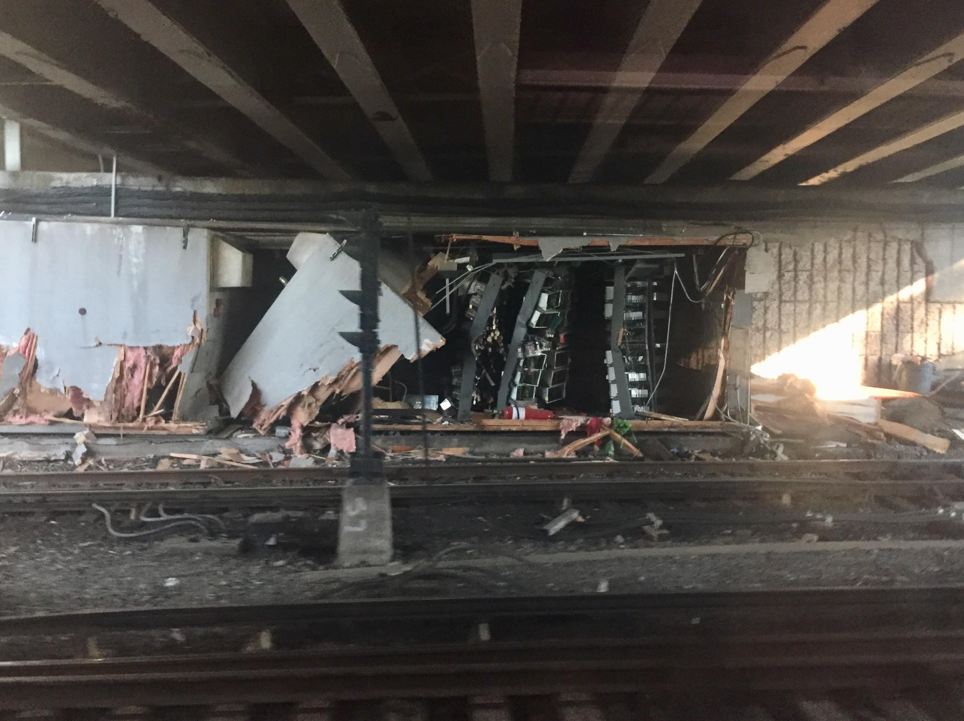 Damaged Electrical Equipment from Red Line Derailment r/boston