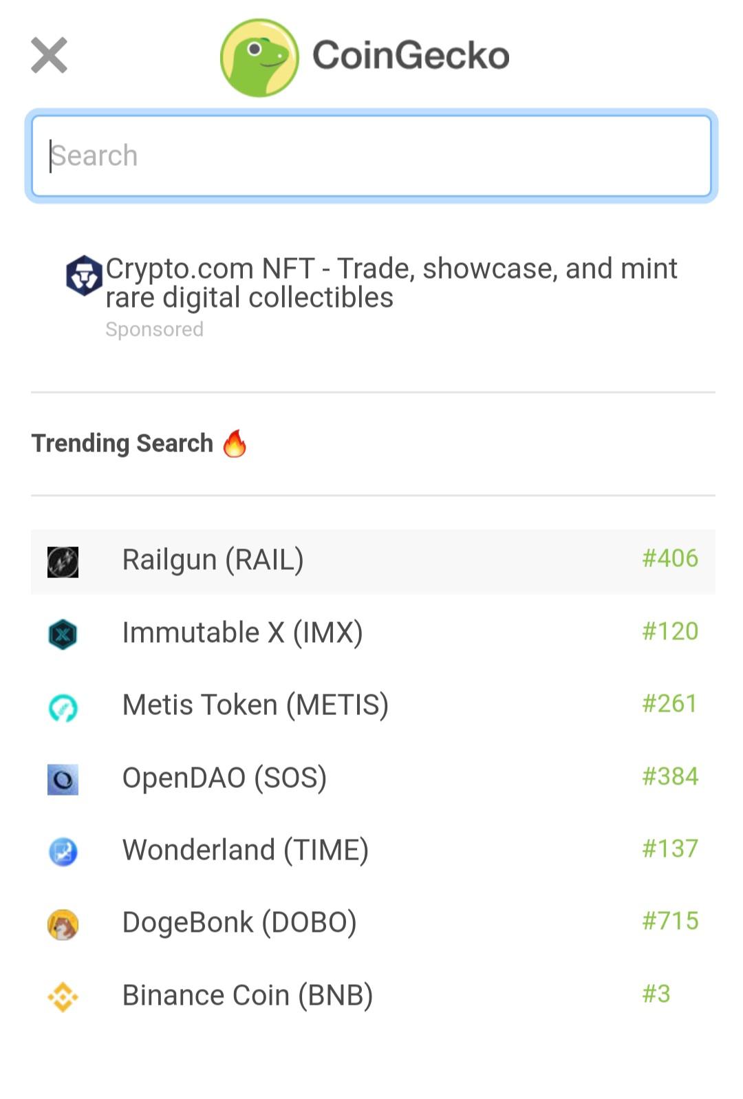 Trending on CoinGecko 🔥🔥🔥 r/DogeBONK