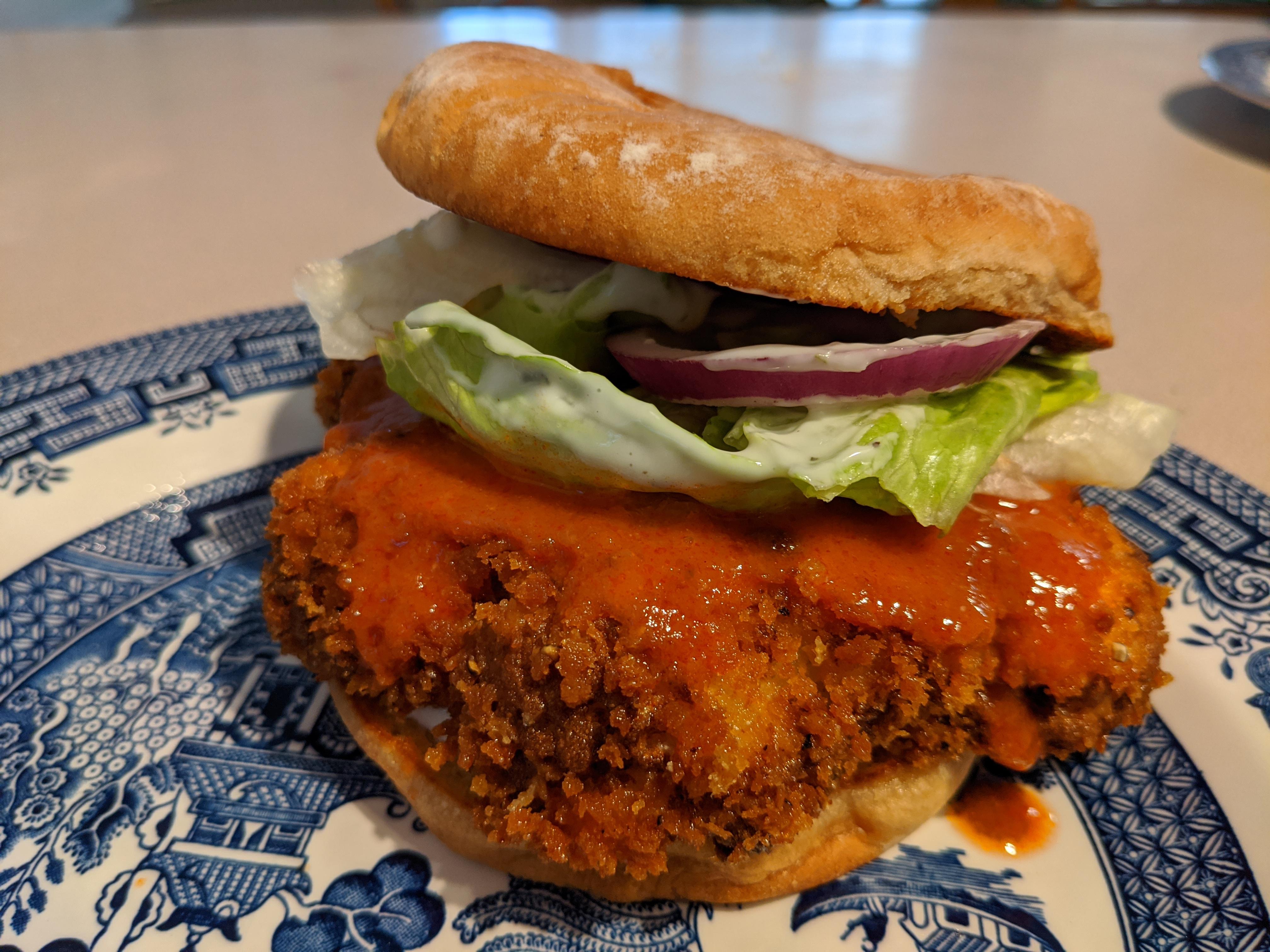 Buffalo Cauliflower Sandwich r/vegetarian