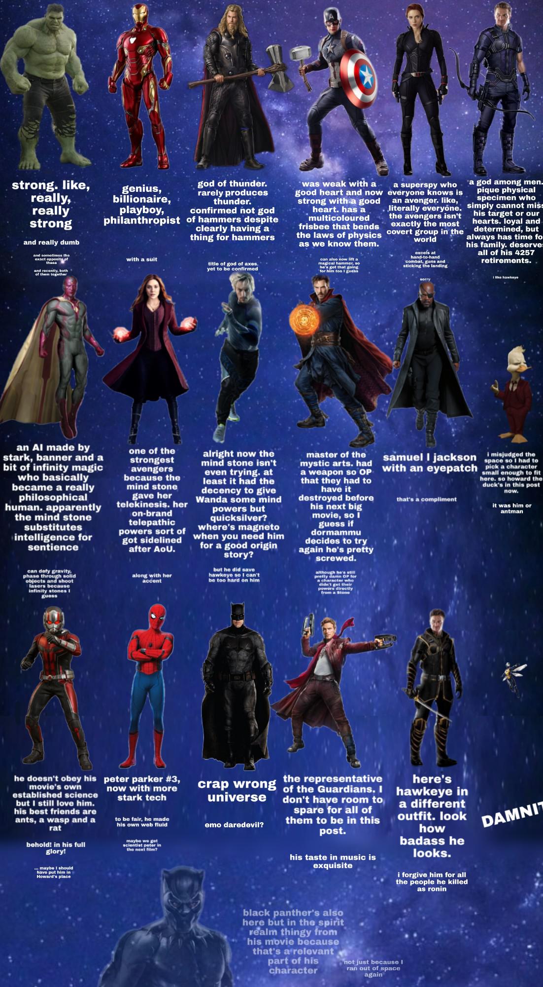 The Powers of Various MCU Characters Explained r/marvelstudios