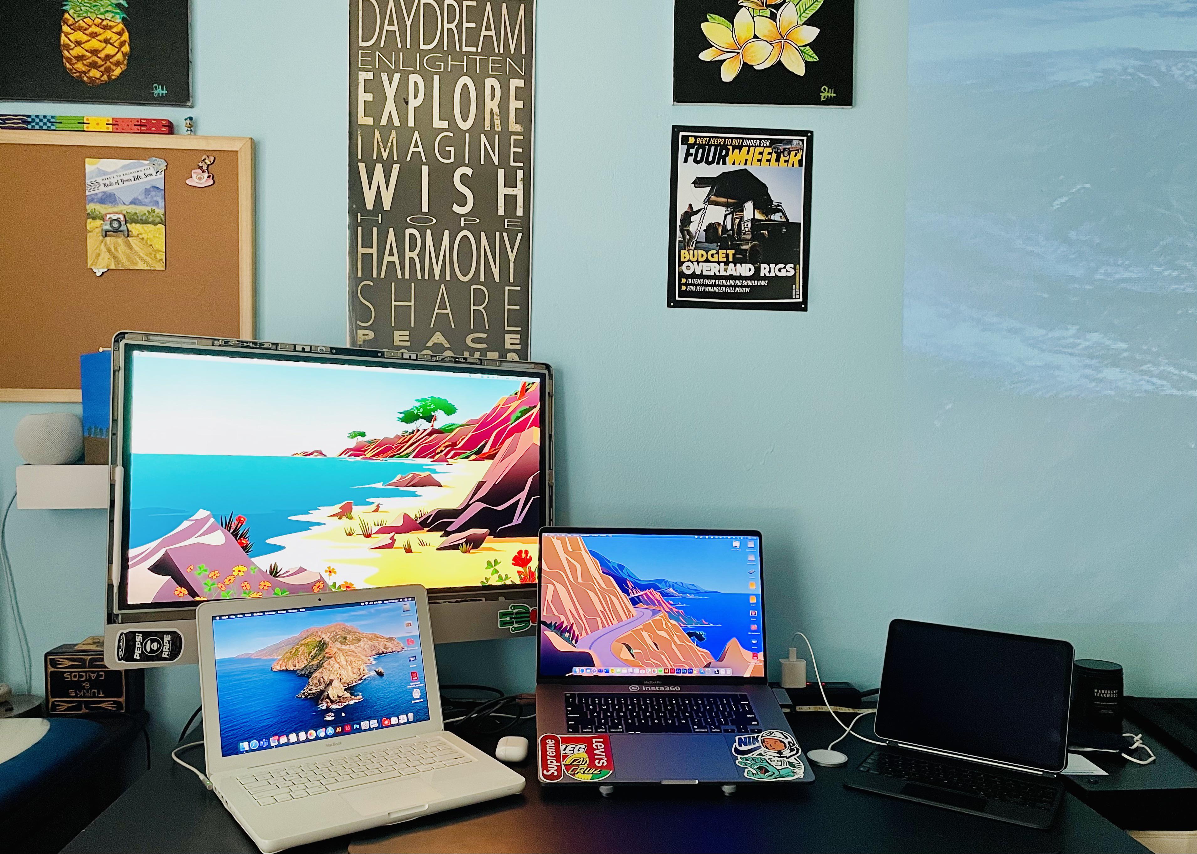 Trying to make good use out of my new and old macs. This is what I