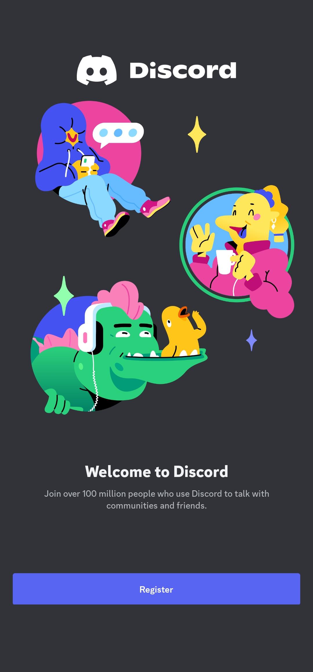 there's no login button on my discord app r/discordapp