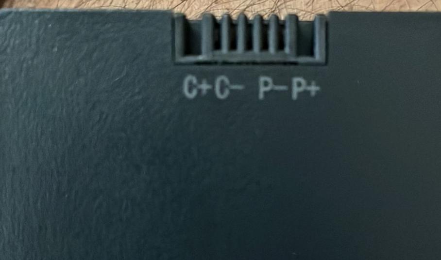 What do C and P on this smart lock battery mean? r/batteries