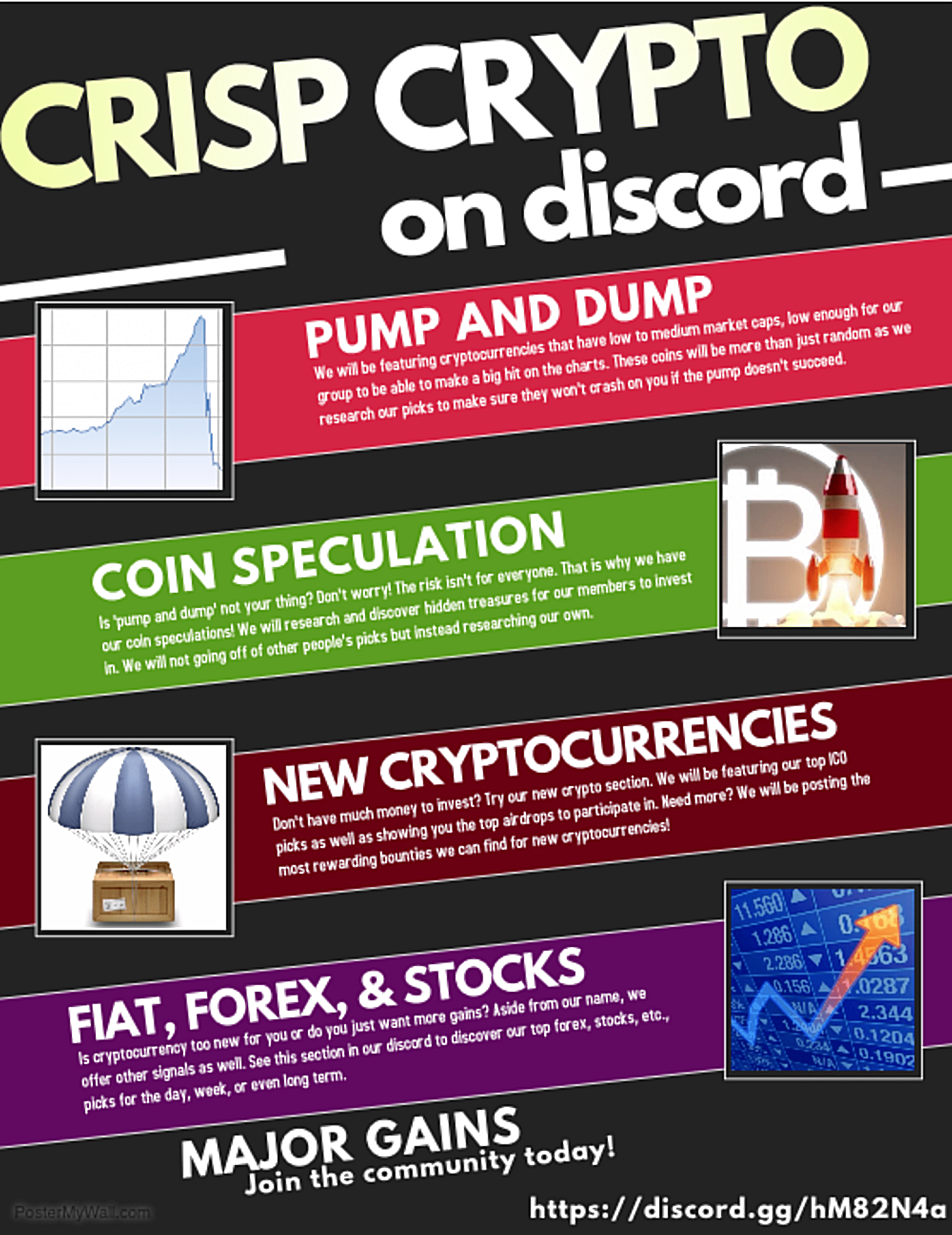 [Discord Group] Crisp Crypto Pump and Dump, Coin Speculation, ICOs