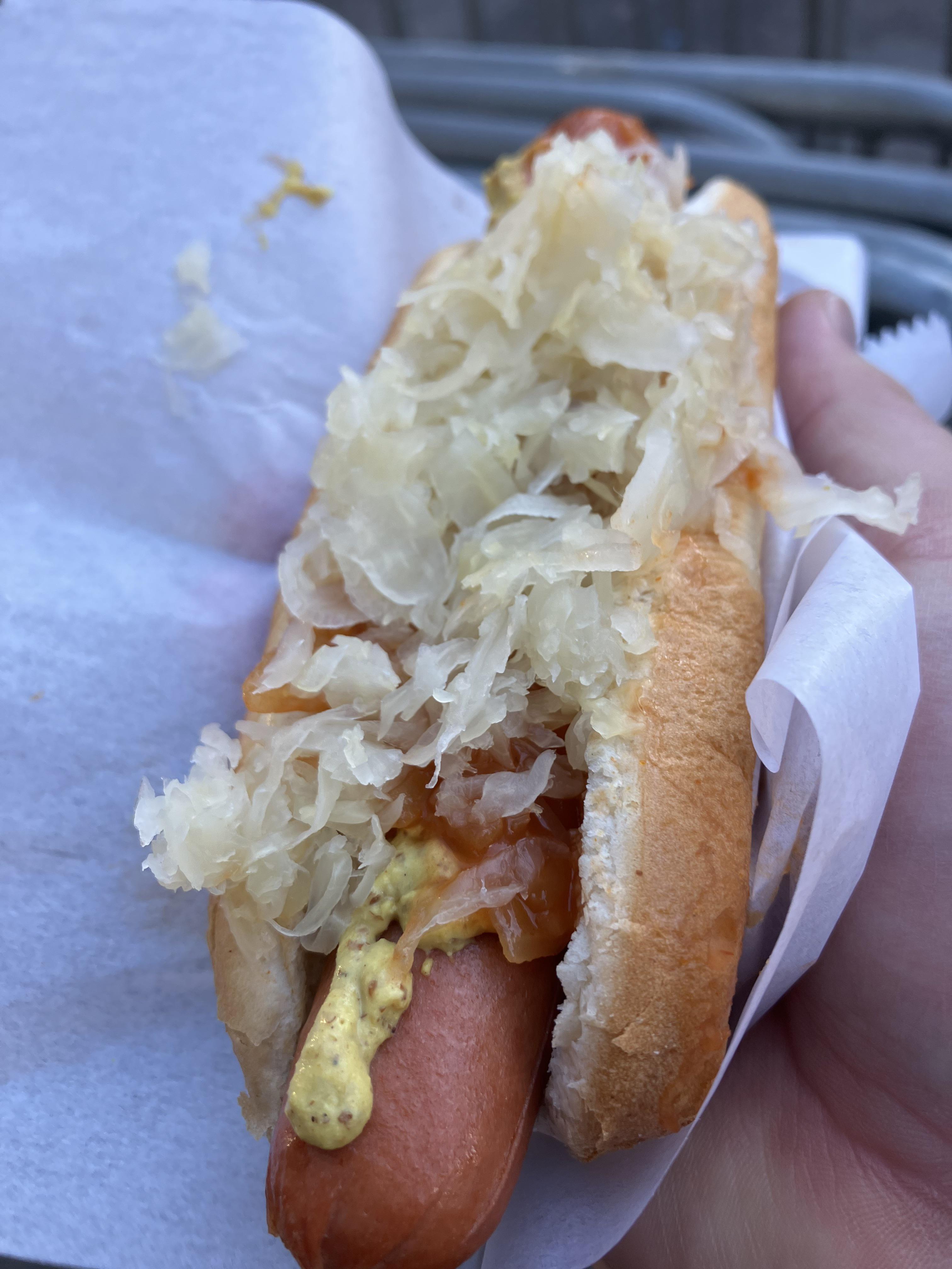 Classic dirty water dog in Manhattan r/hotdogs