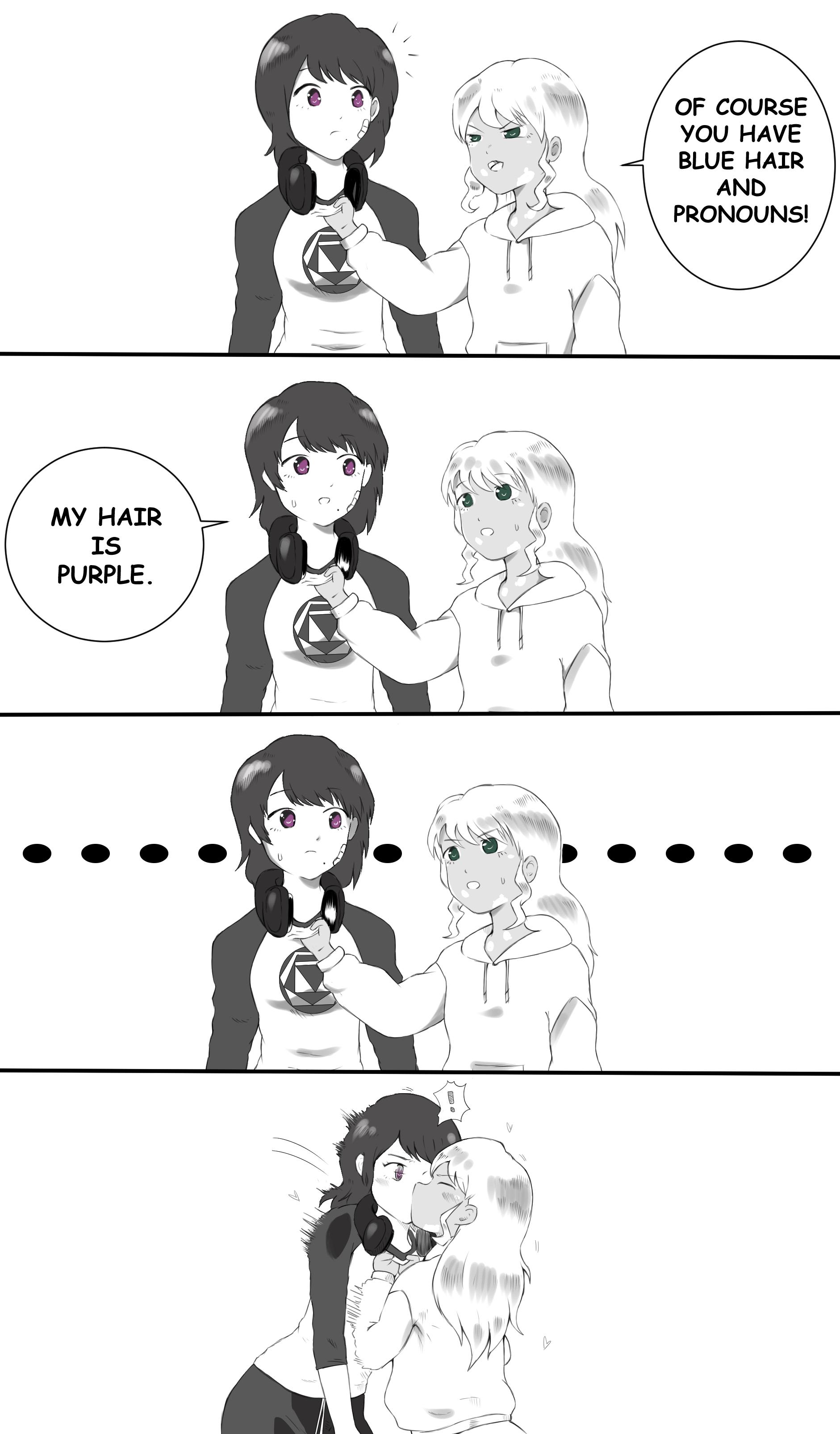 "My Hair is Purple" [Original] wholesomeyuri