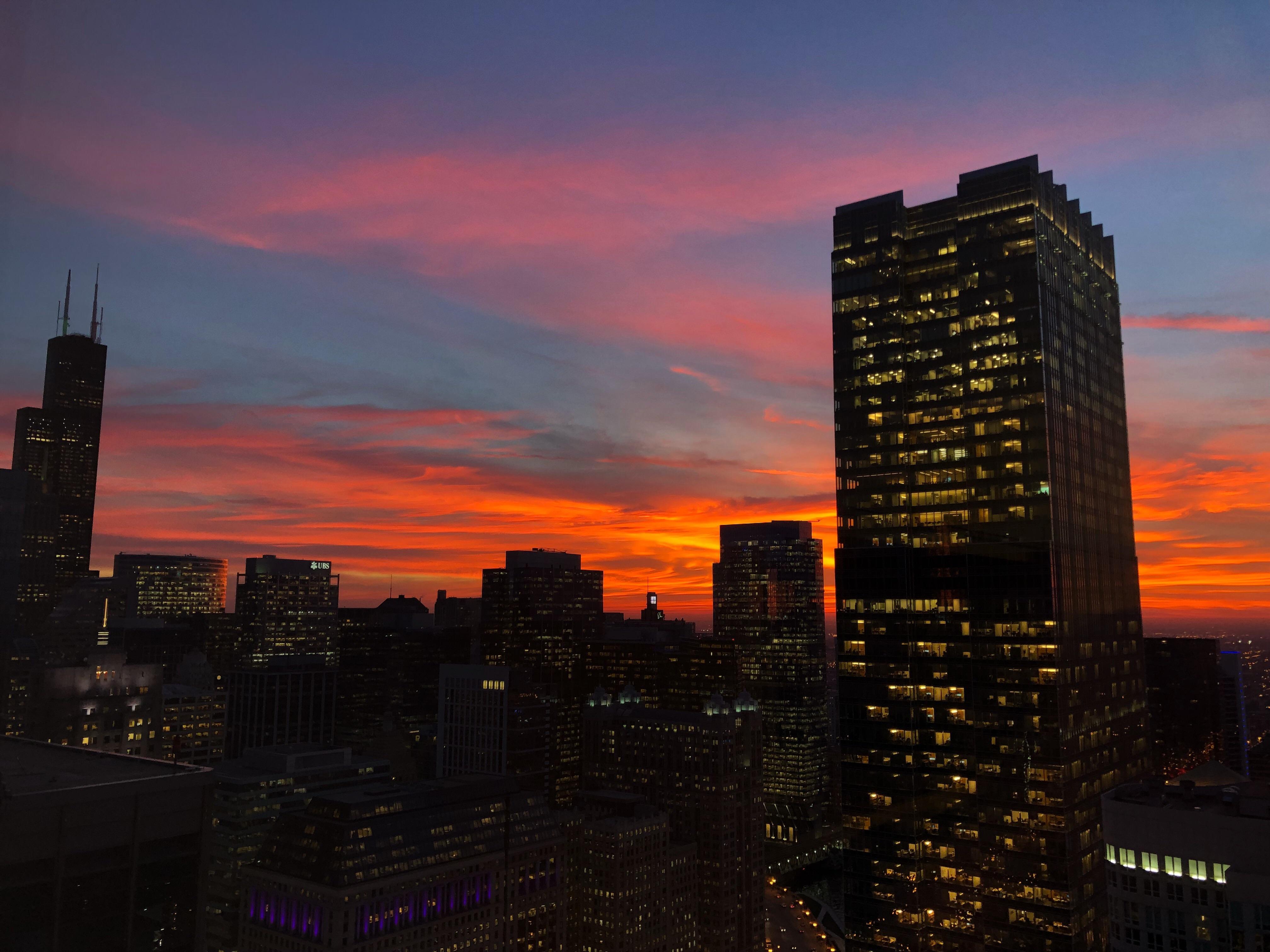 Best sunset I’ve ever seen chicago