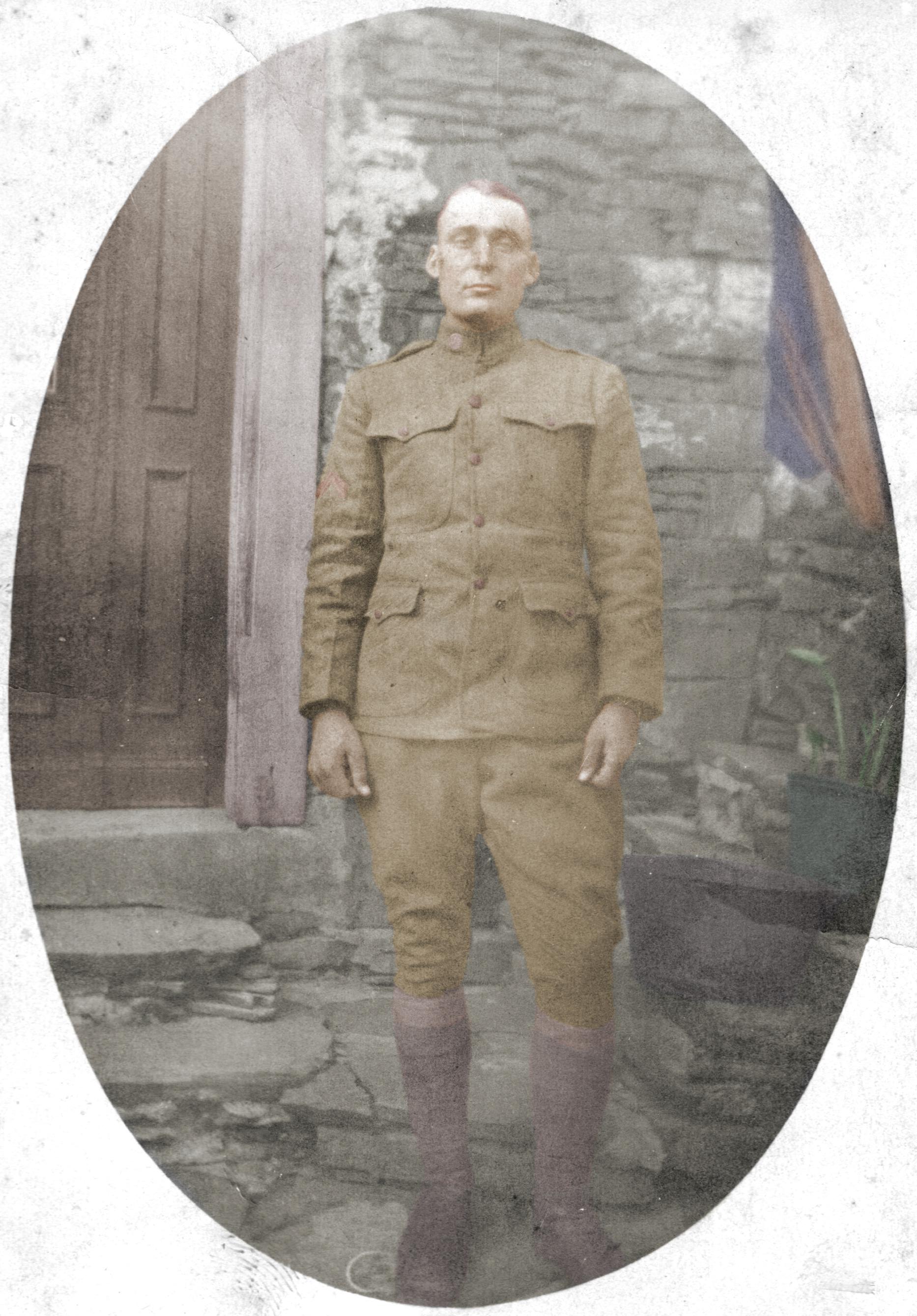 My greatgreatgrandfather in France, 1918. This is just my second