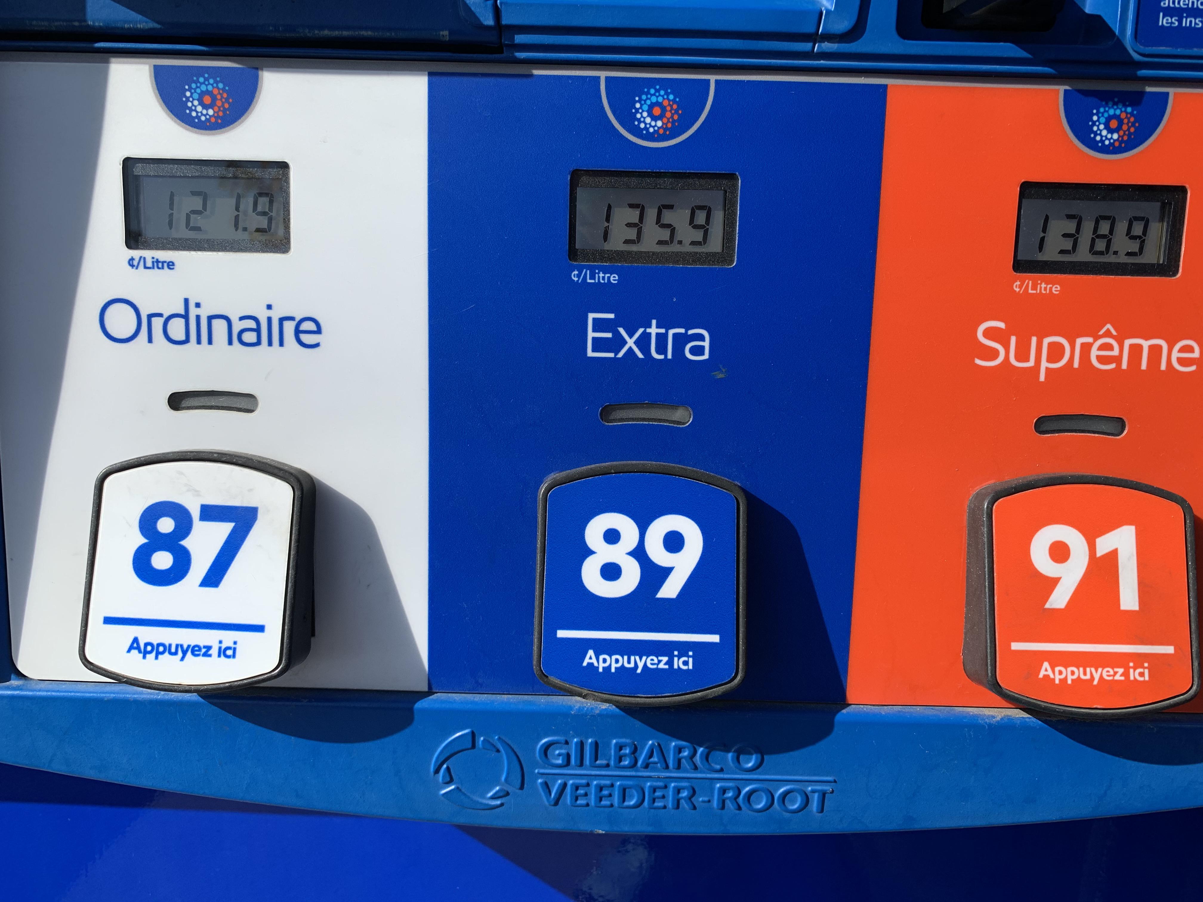 Be thankful about your gas in Alberta this is today in Quebec. r