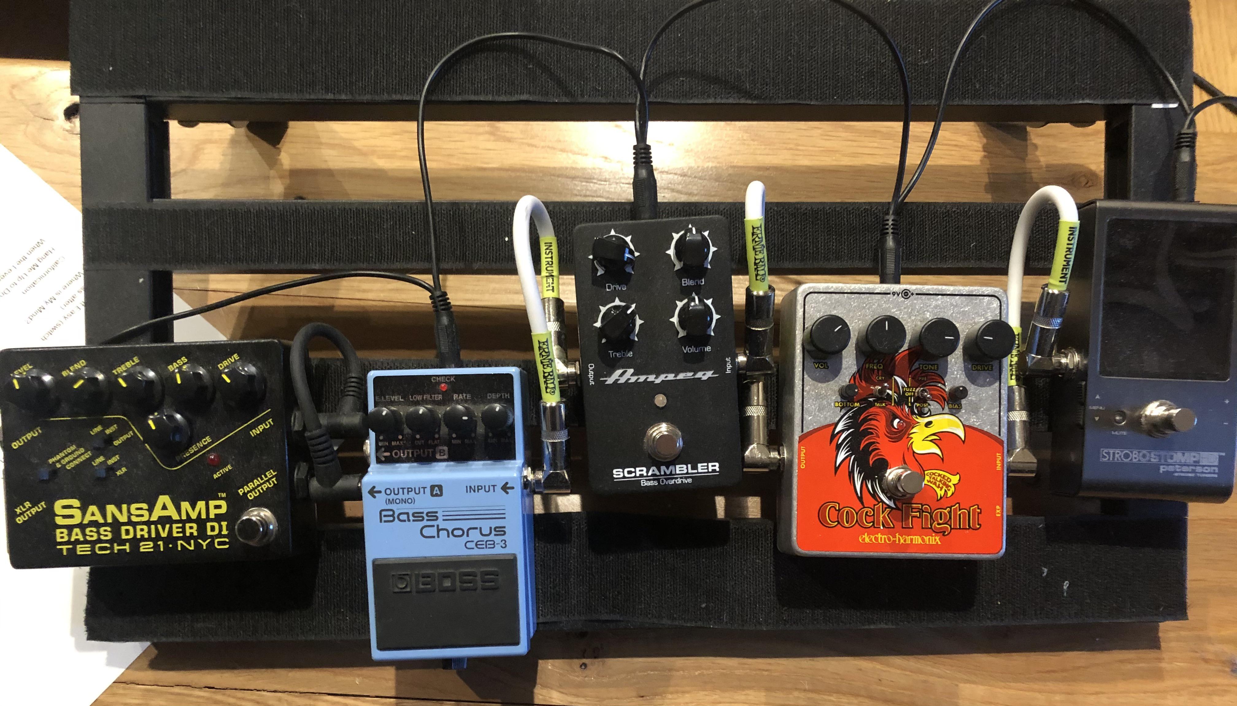 My modest pedal board. Am I missing anything essential for a gigging