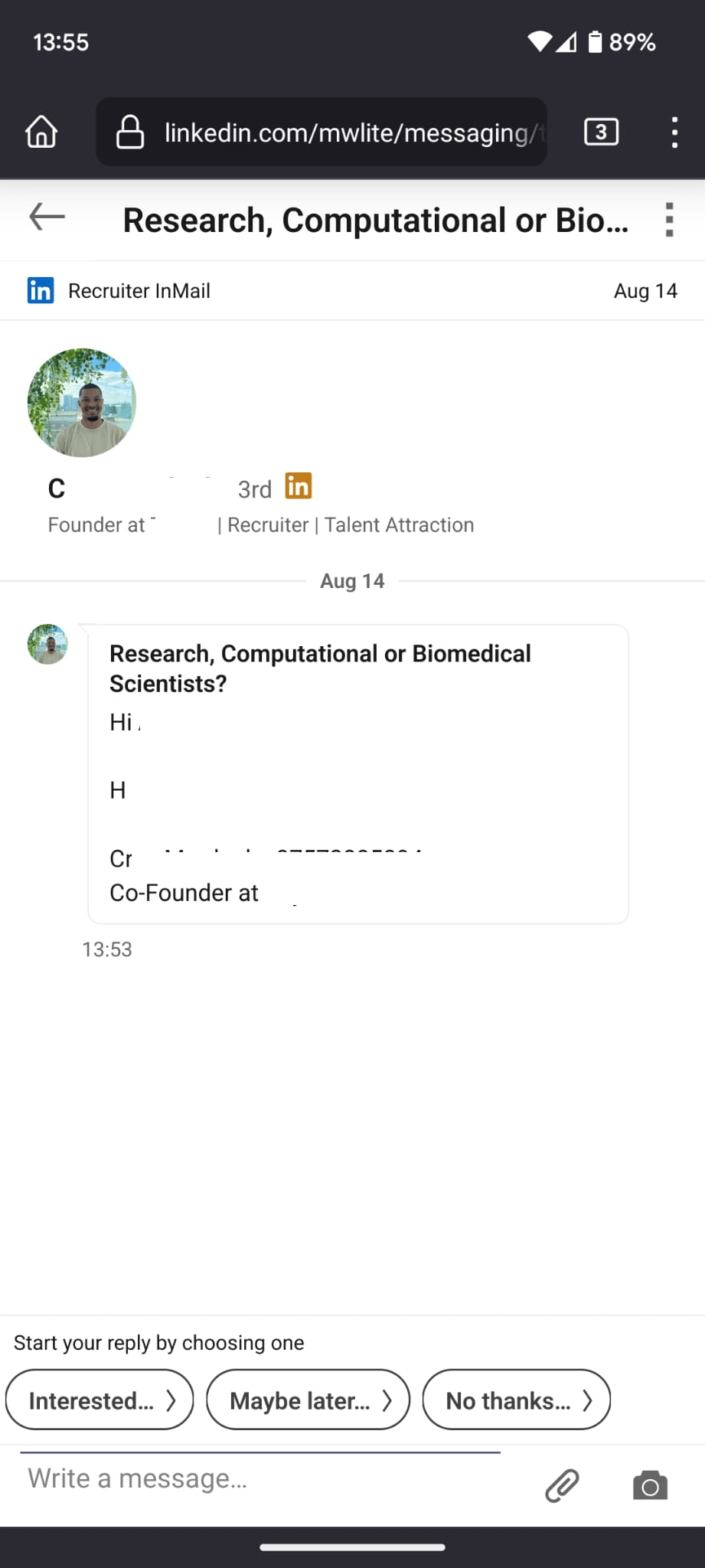 Got this message in the summer. What the hell does H mean? Higher pay
