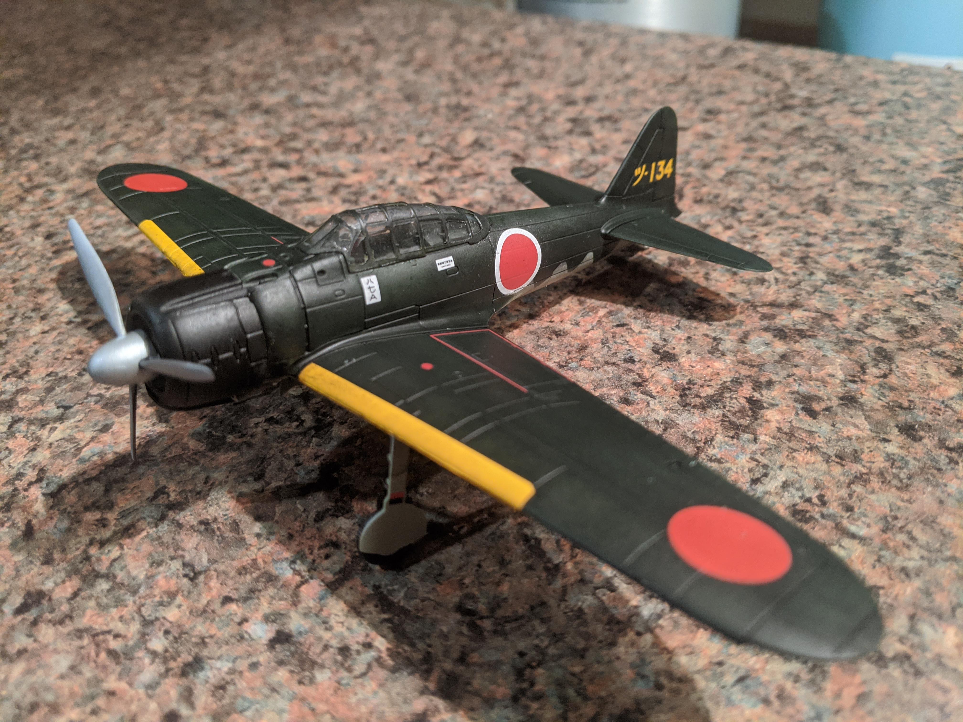 Airfix 1/72 Scale A6M Zero getting close to finished r/modelmakers
