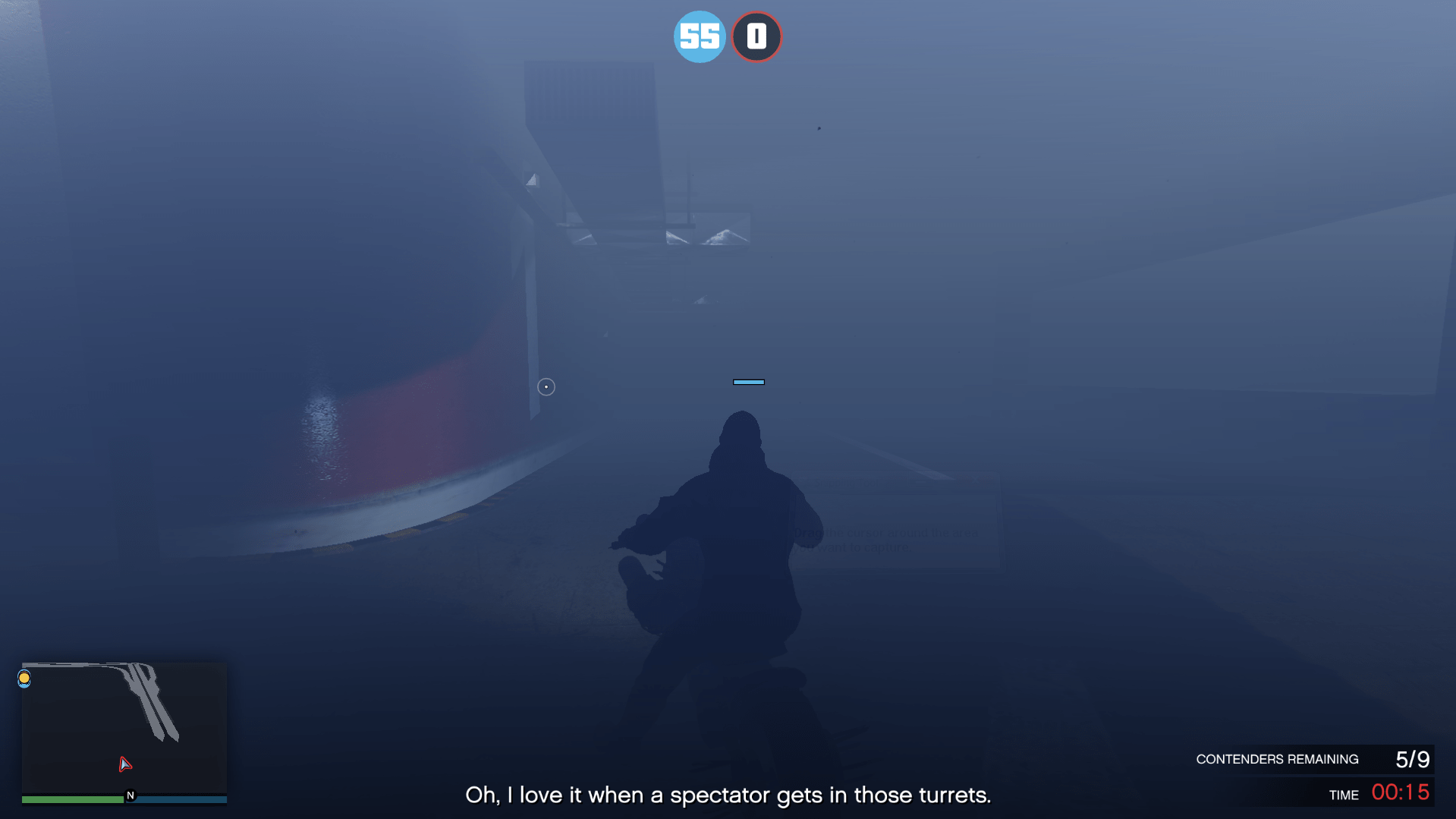 outside of the map during arena war