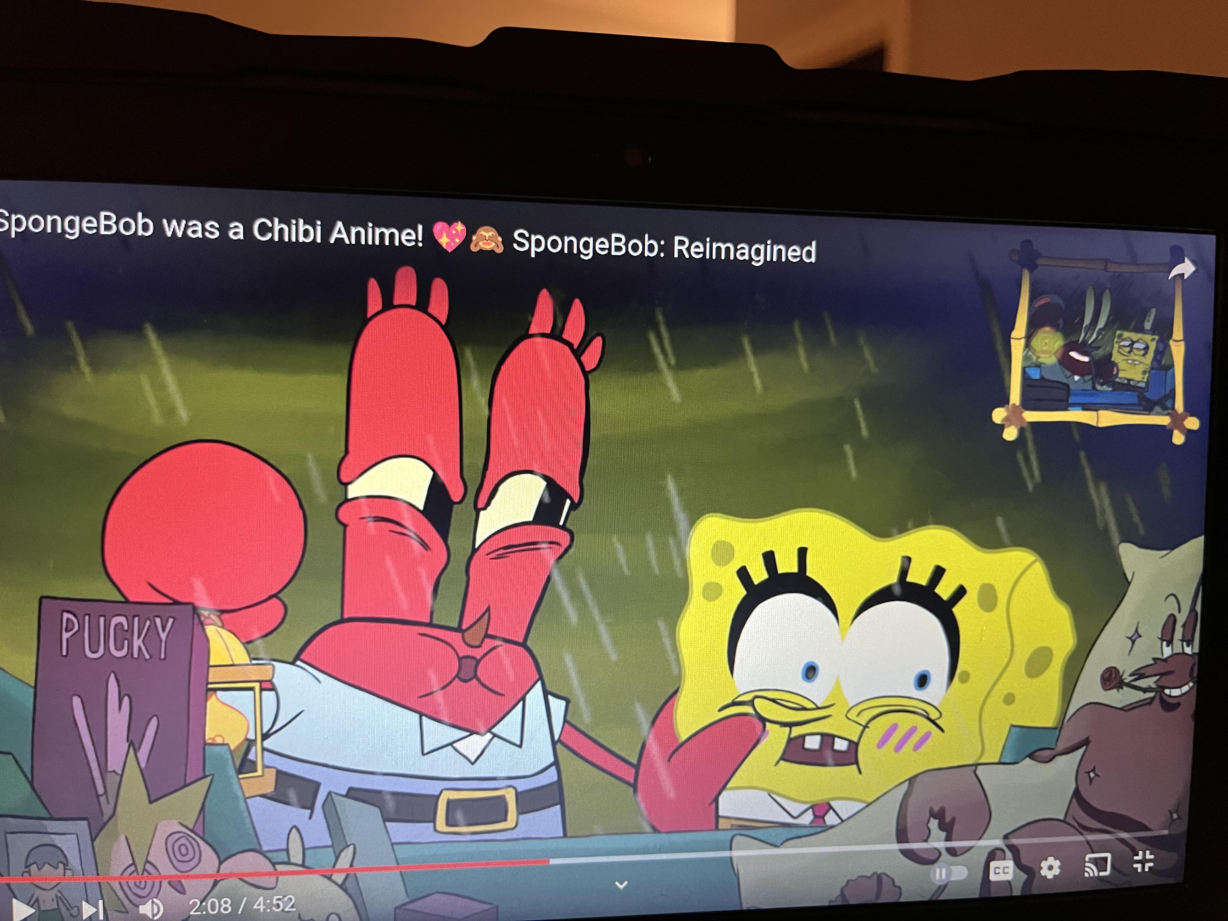 On the SpongeBob official YouTube channel, they made a reference to