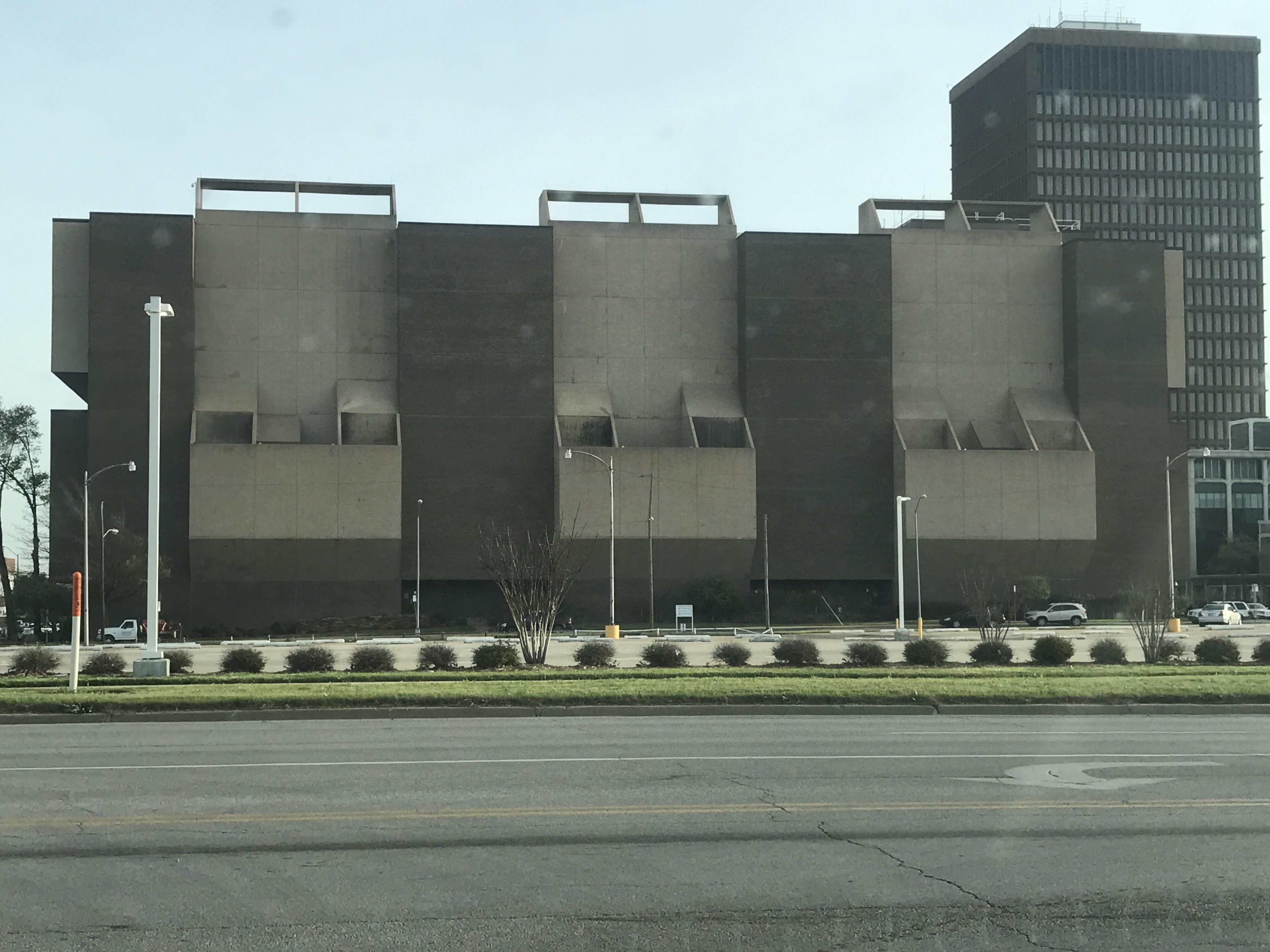 This building is up to something. Downtown Bartlesville, Oklahoma r